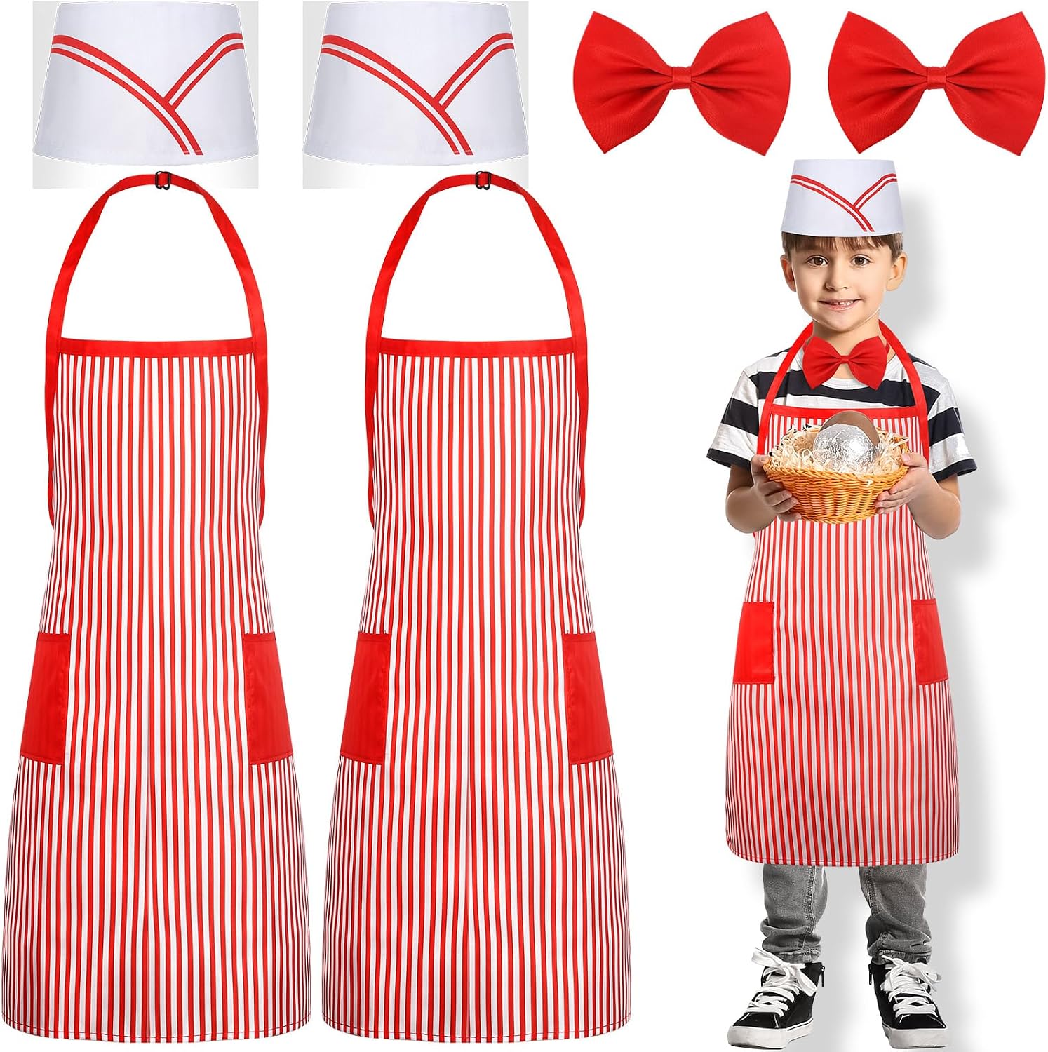 6 Waiter Popcorn Costume Kit Energy — WeirdThingsToBuy weird find