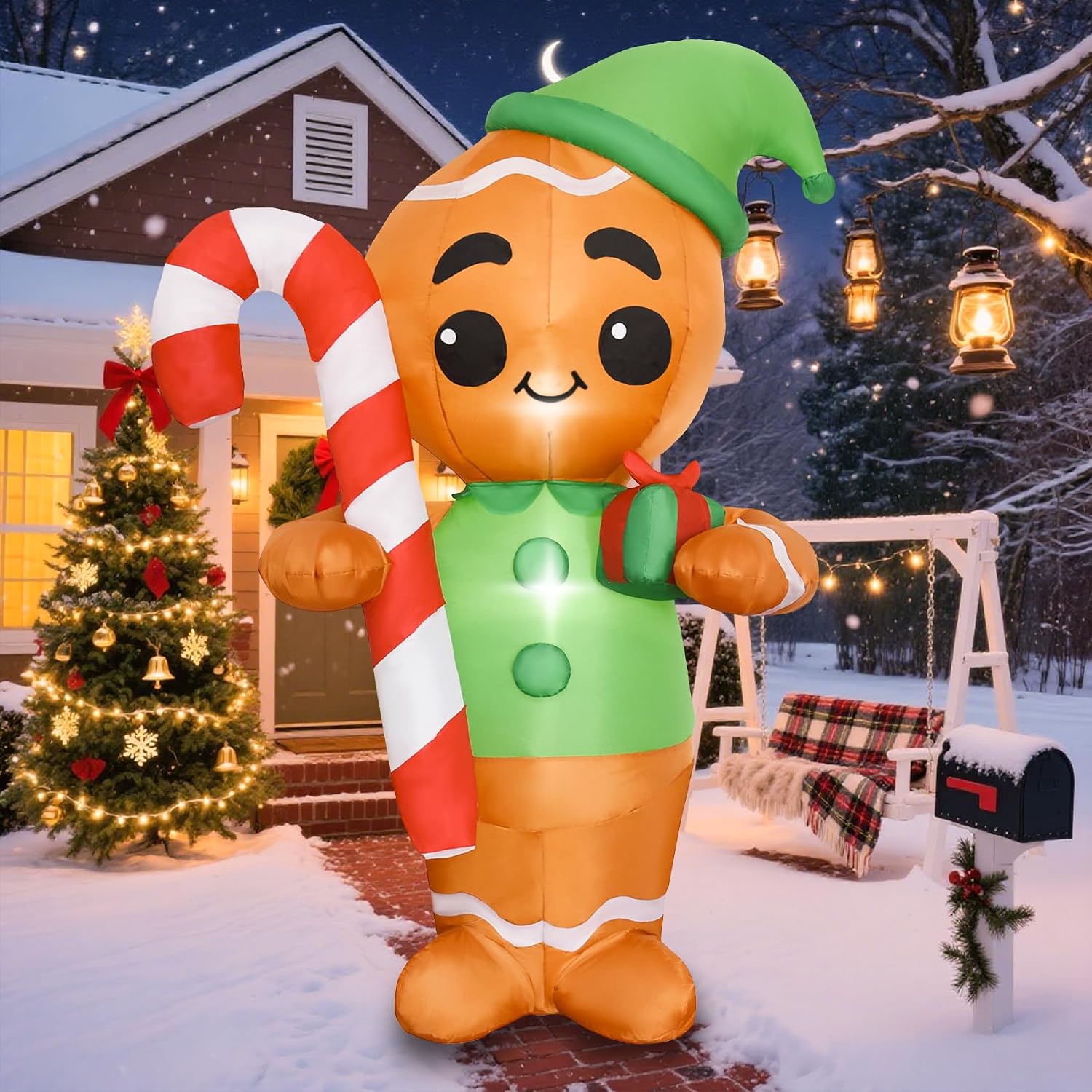 6ft h Lovely Christmas Inflatable Energy — WeirdThingsToBuy weird find
