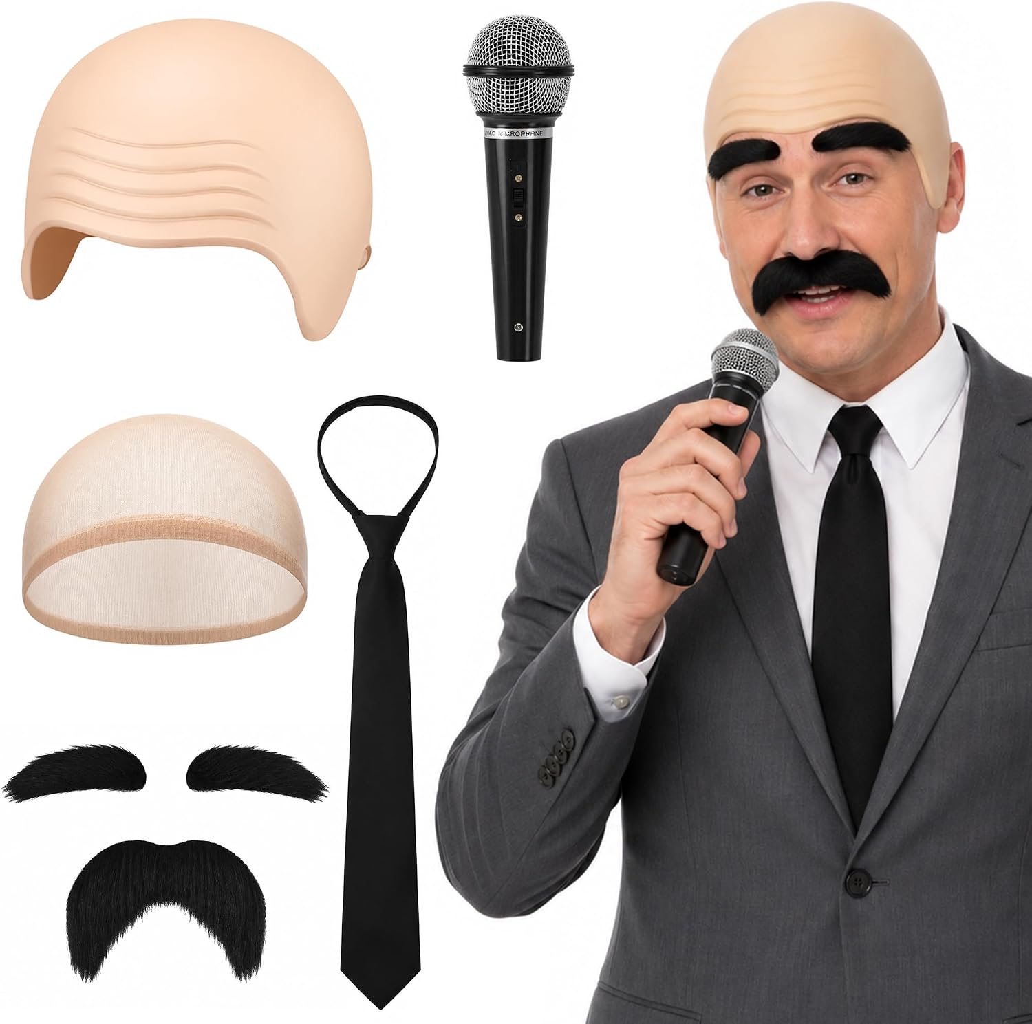 6pcs Halloween Speaker Costume Bald Situation — WeirdThingsToBuy weird find