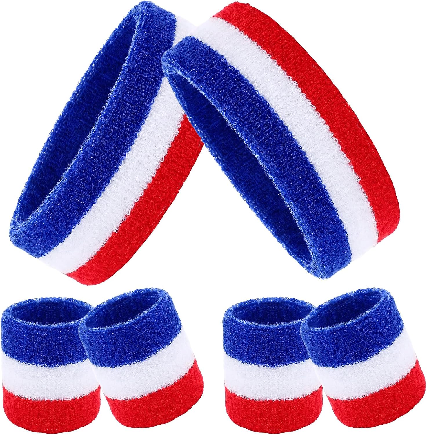 6pcs Sweatbands Set 80s 90s Energy — WeirdThingsToBuy weird find