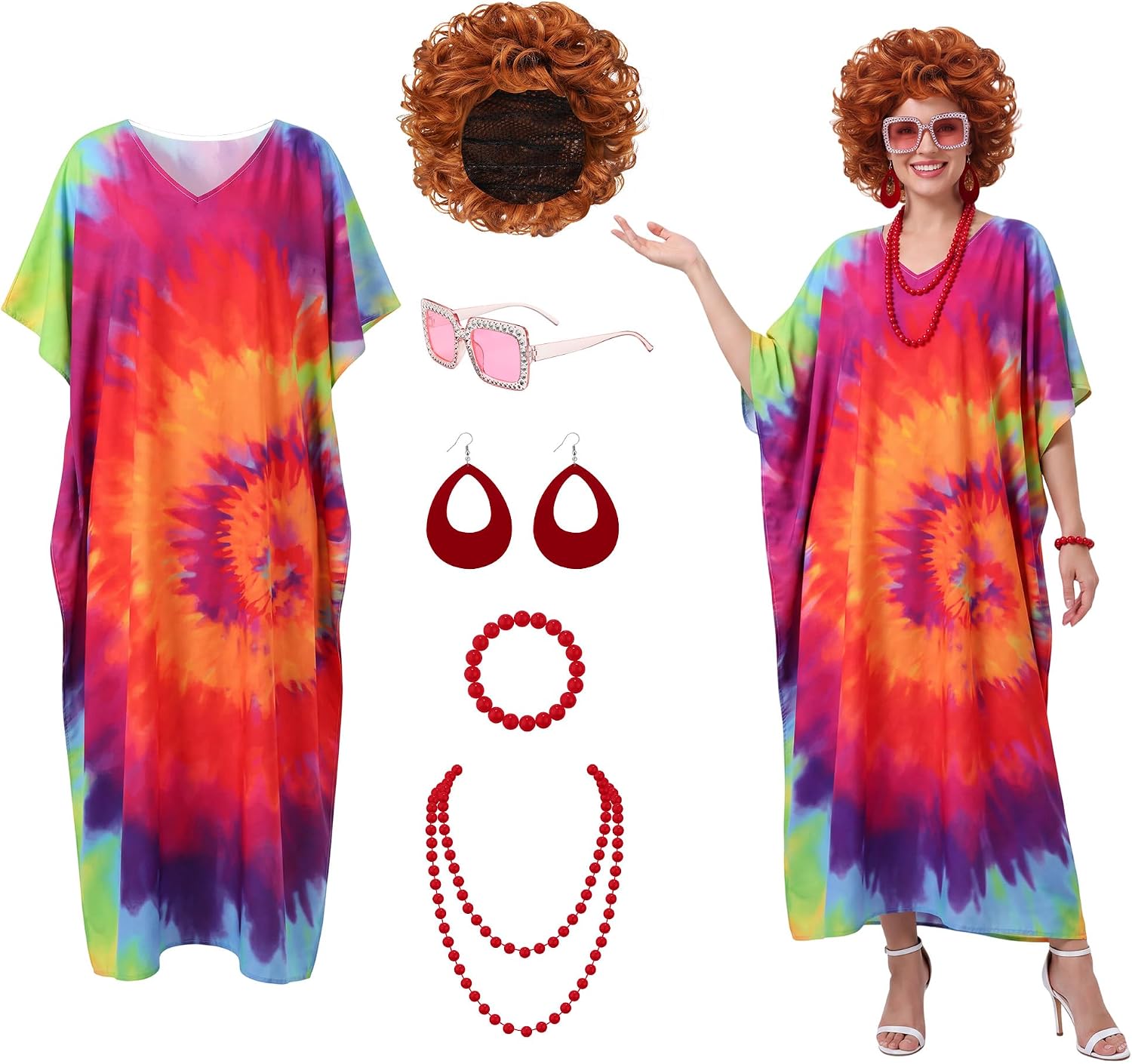6pcs Women's Halloween Landlady Costume — WeirdThingsToBuy weird find