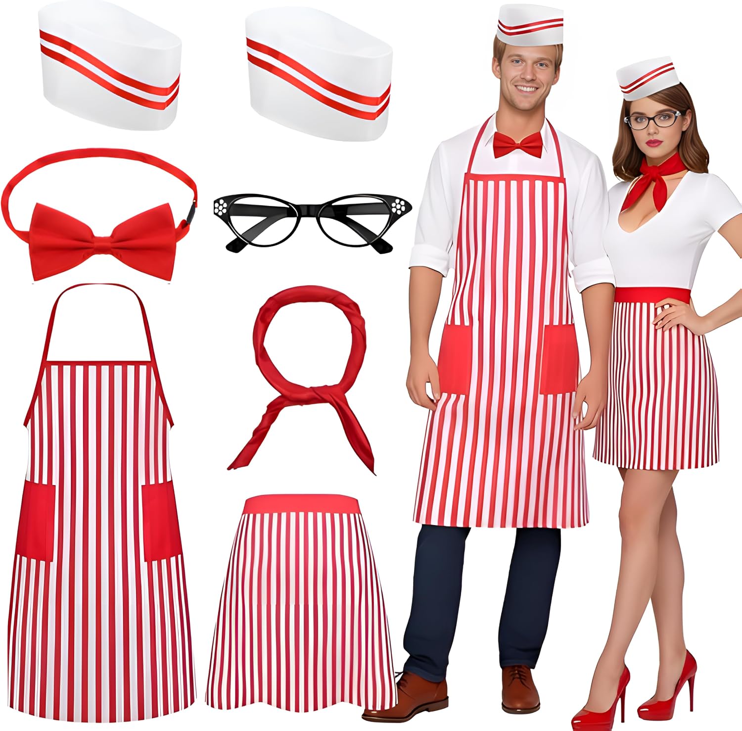 7 1950s Waiter Couple Costume Situation — WeirdThingsToBuy weird find