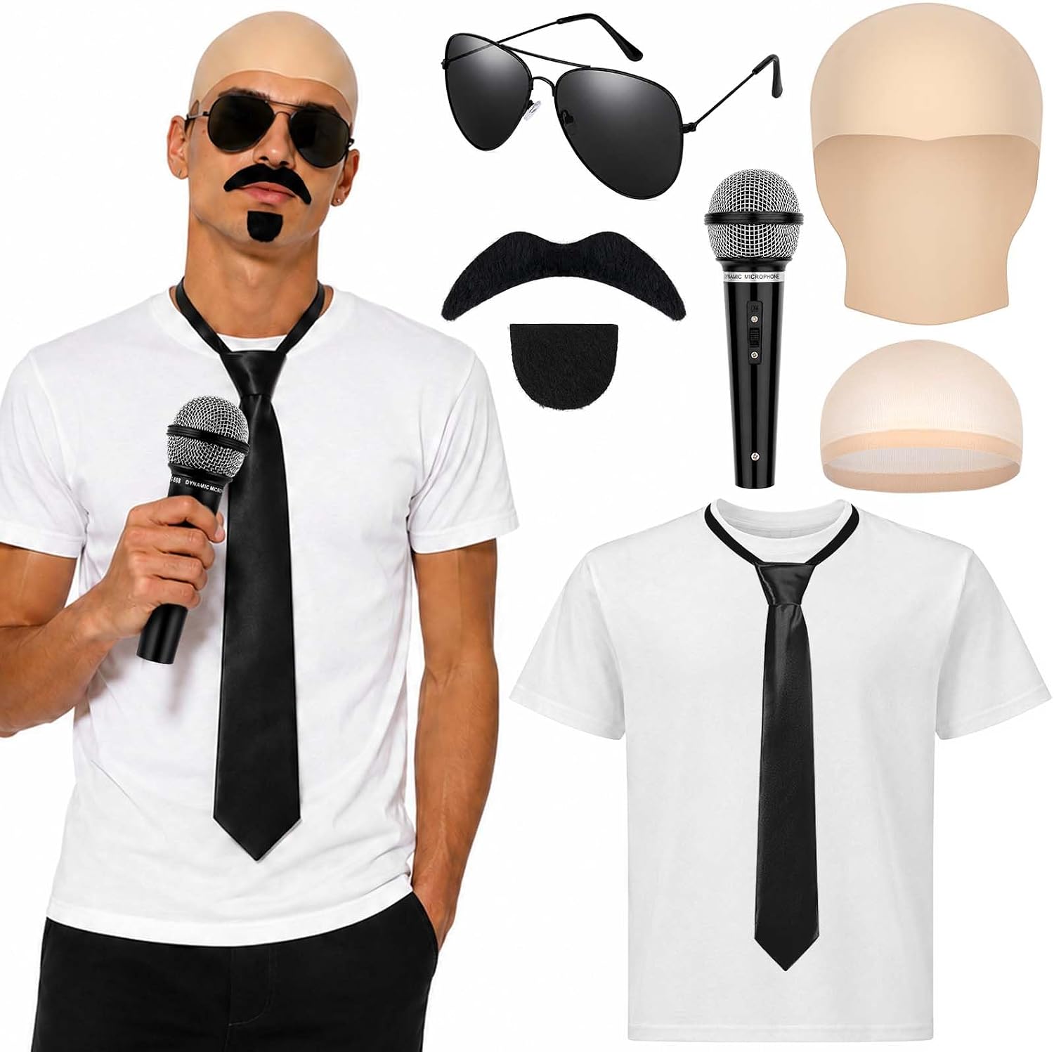7 Bald Cap Costume Set Energy — WeirdThingsToBuy weird find