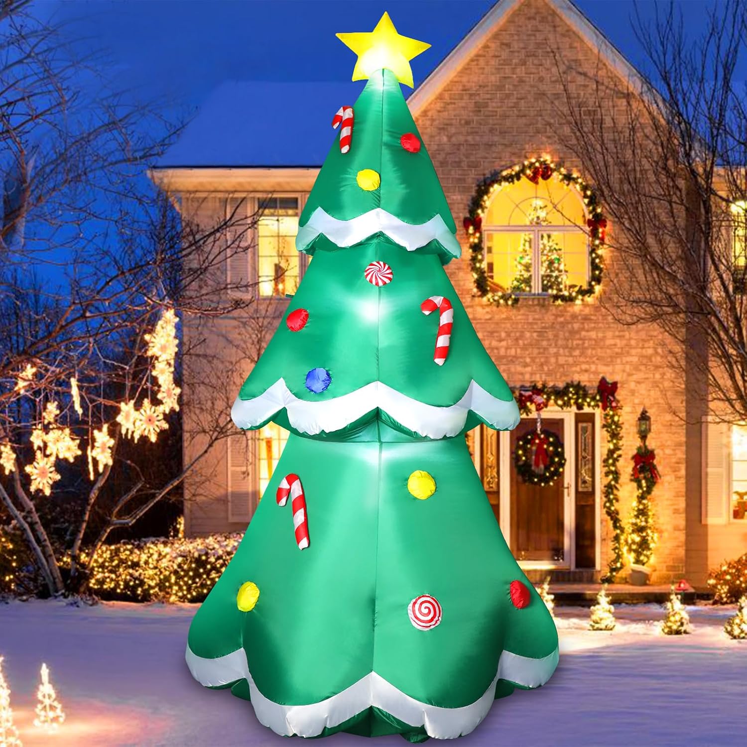 7 ft Christmas Inflatables Tree — WeirdThingsToBuy weird find