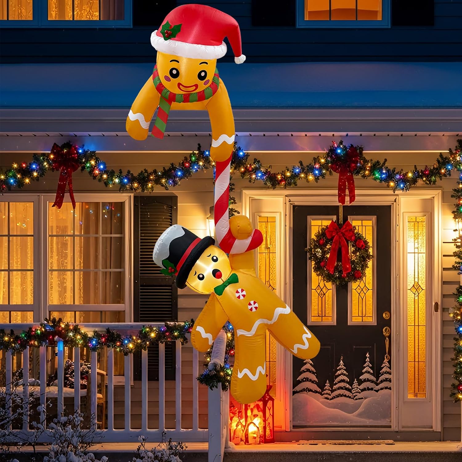 7ft Christmas Inflatables Gingerbread — WeirdThingsToBuy weird find