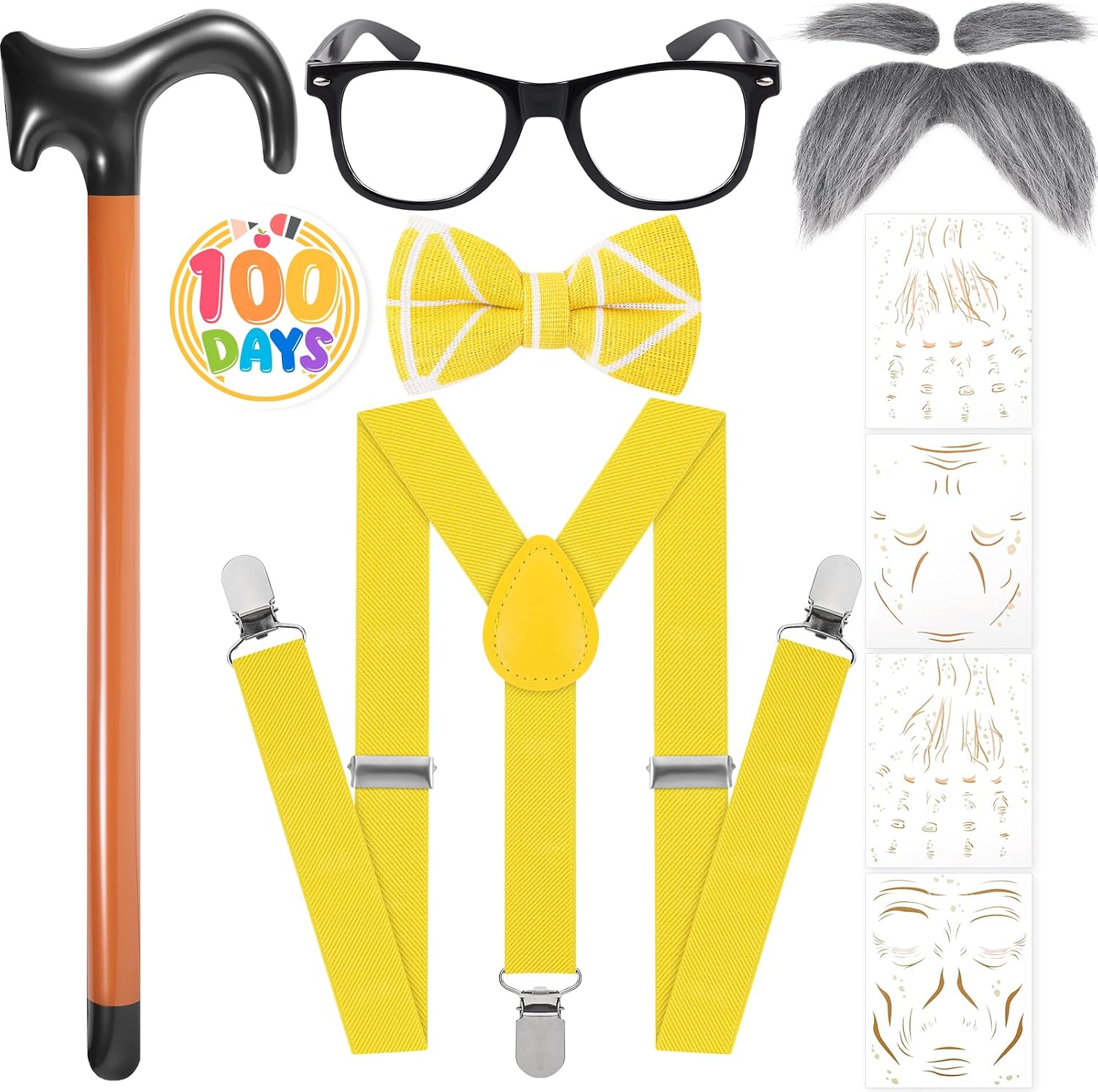 7pcs Old Man Grandpa Costume Situation — WeirdThingsToBuy weird find