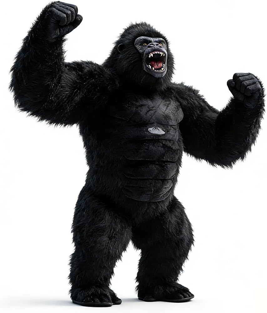 8 2ft Inflatable Gorilla Costume Situation — WeirdThingsToBuy weird find