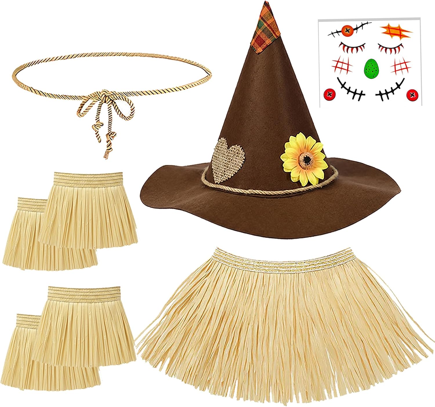 8 Scarecrow Costume Set Include Situation — WeirdThingsToBuy weird find