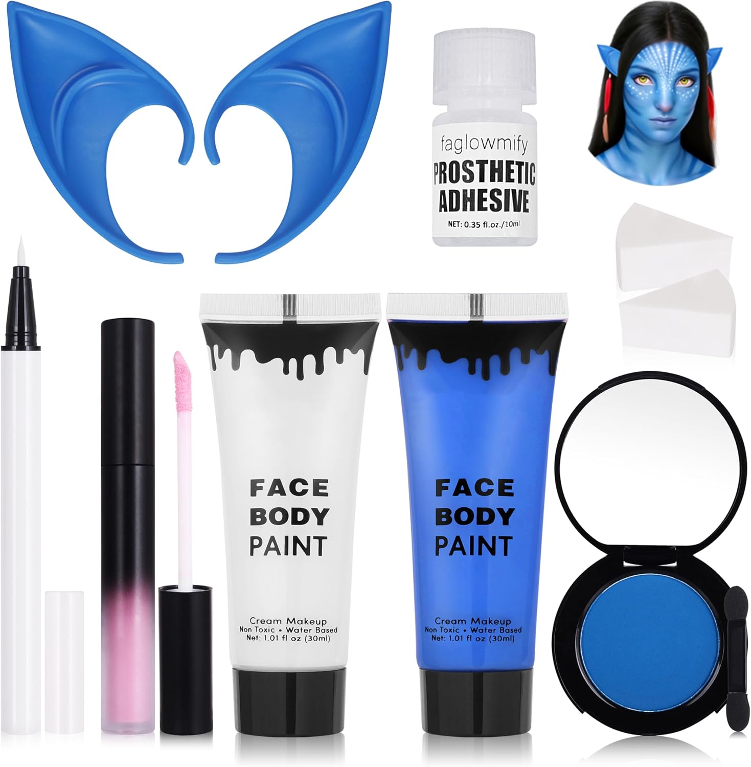 8pcs Avatar Makeup Kit Navy — WeirdThingsToBuy weird find