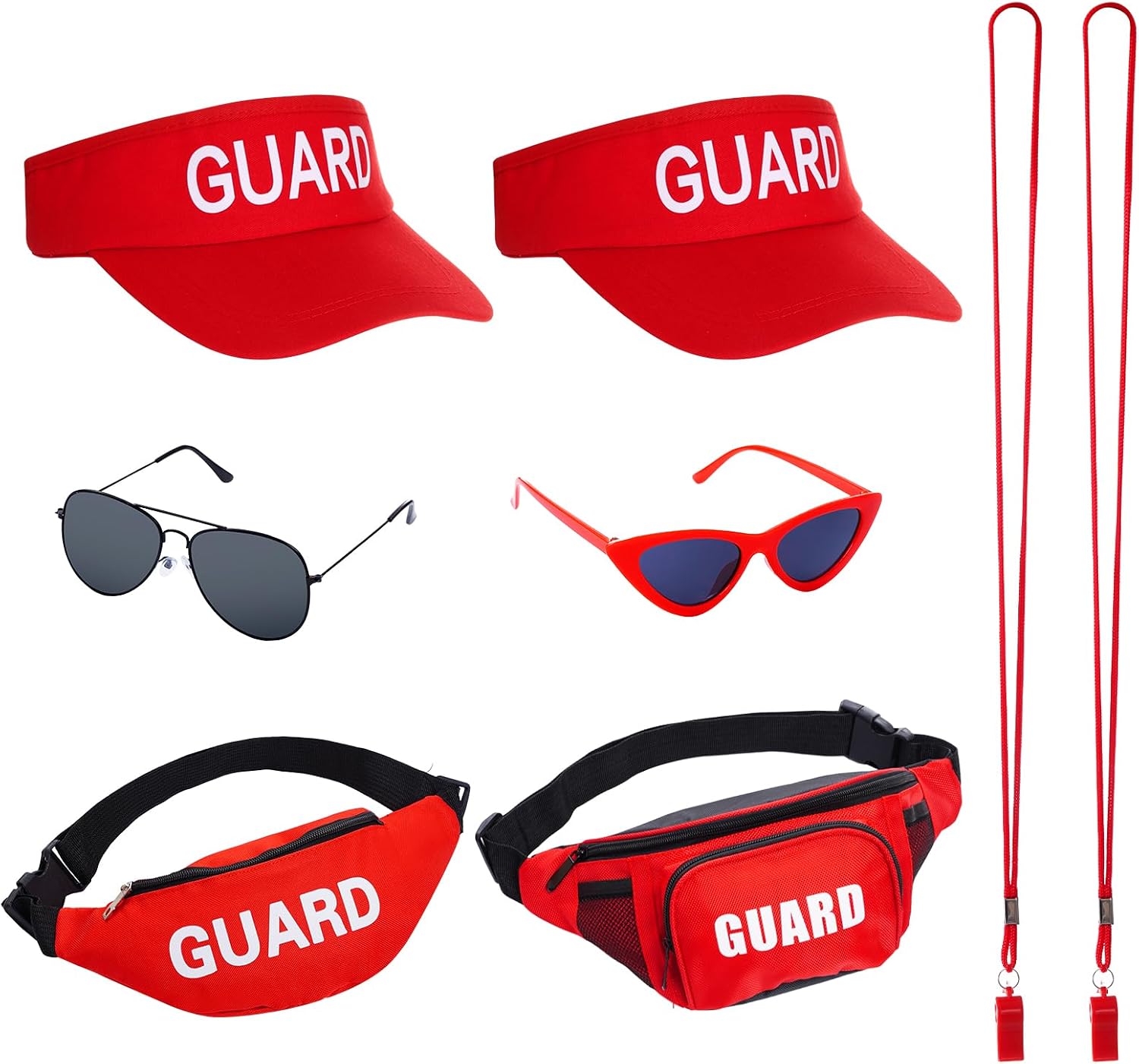 8pcs Guard Costume Set Lifeguard Situation — WeirdThingsToBuy weird find