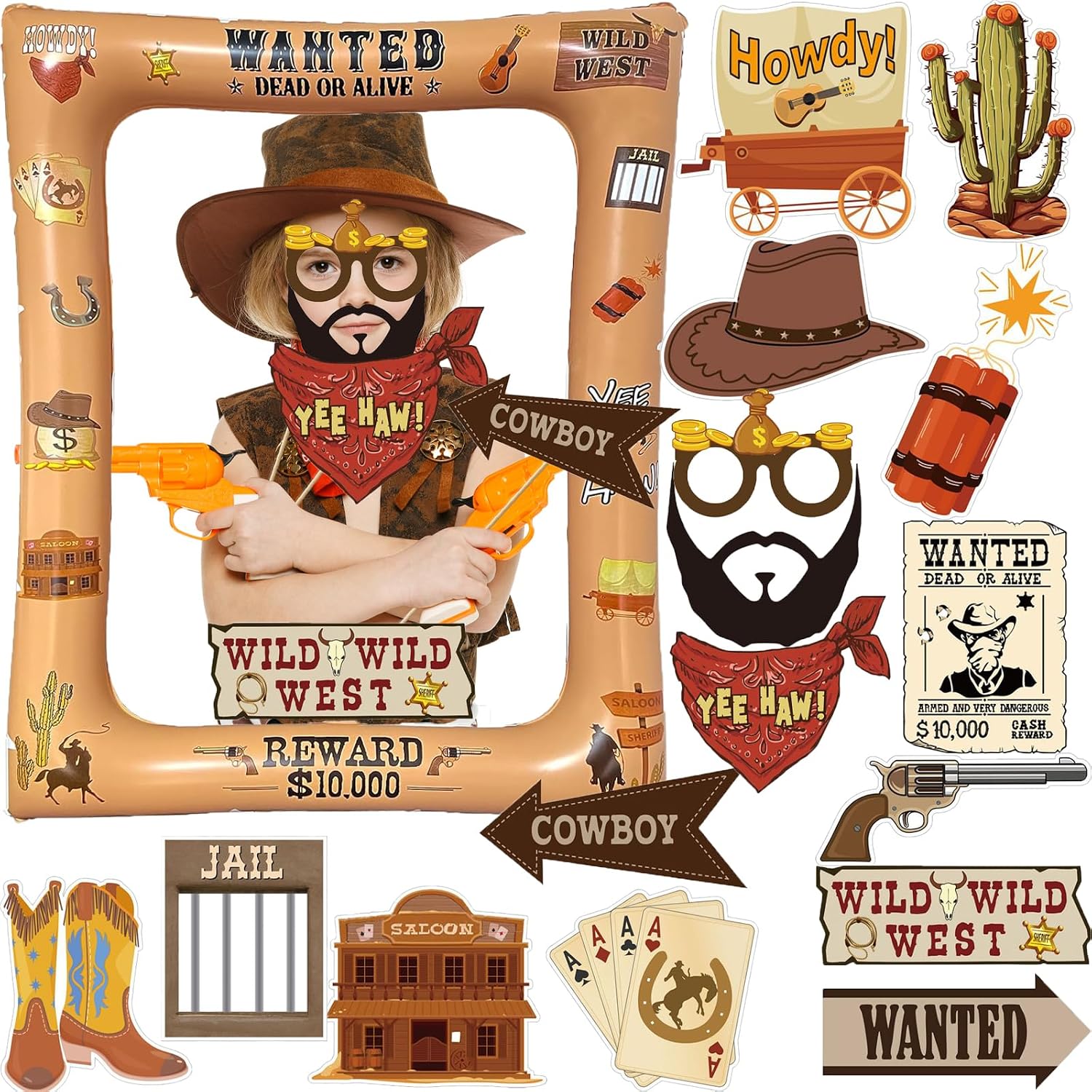 Acquwistach 16 Western Cowboy Photo — WeirdThingsToBuy weird find