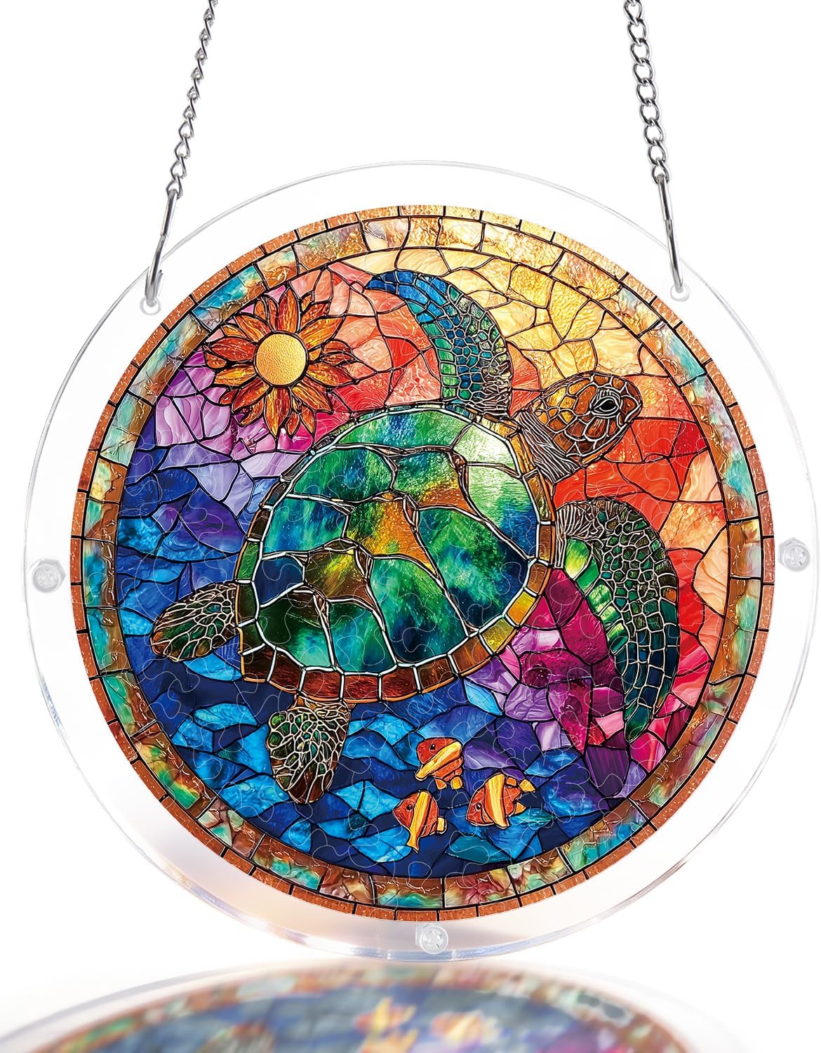 Acrylic Puzzles Suncatcher Sea Turtle — WeirdThingsToBuy weird find