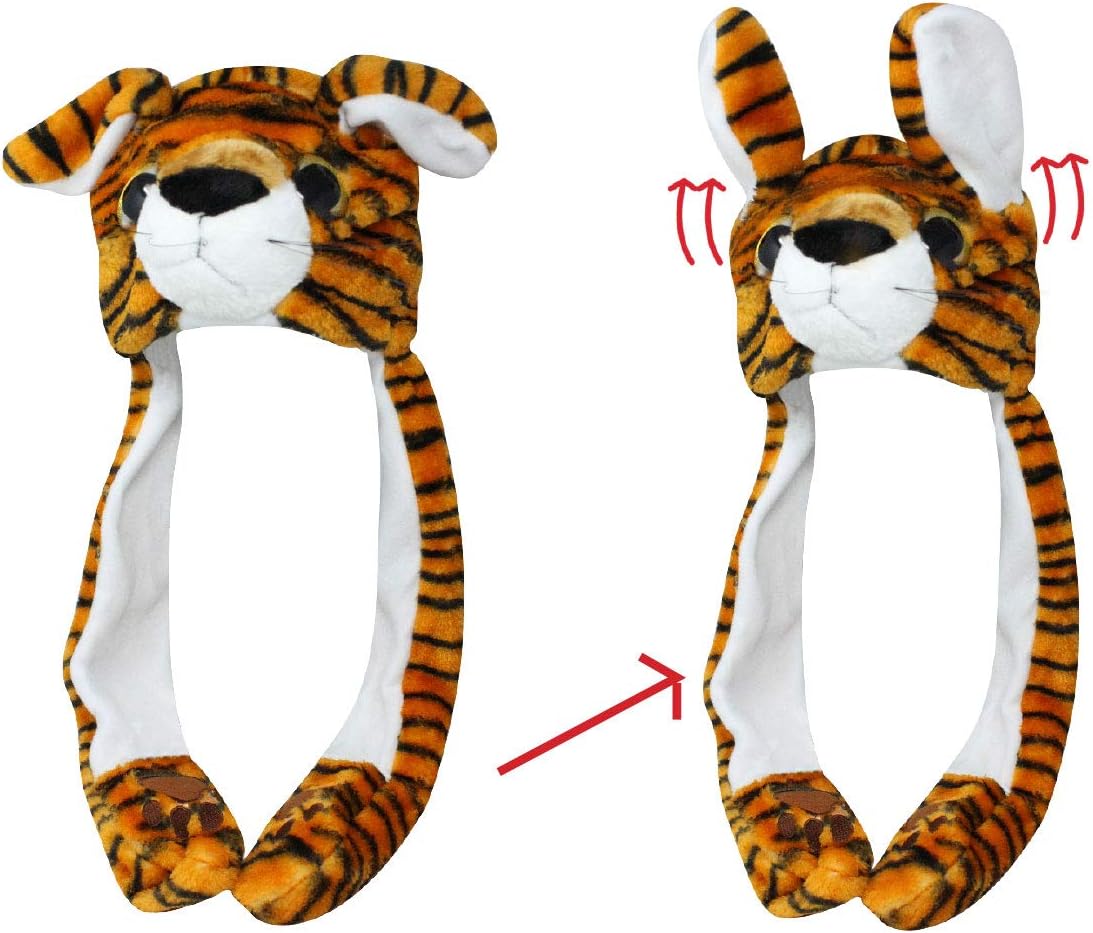 Action Caps Tiger Squeeze me — WeirdThingsToBuy weird find