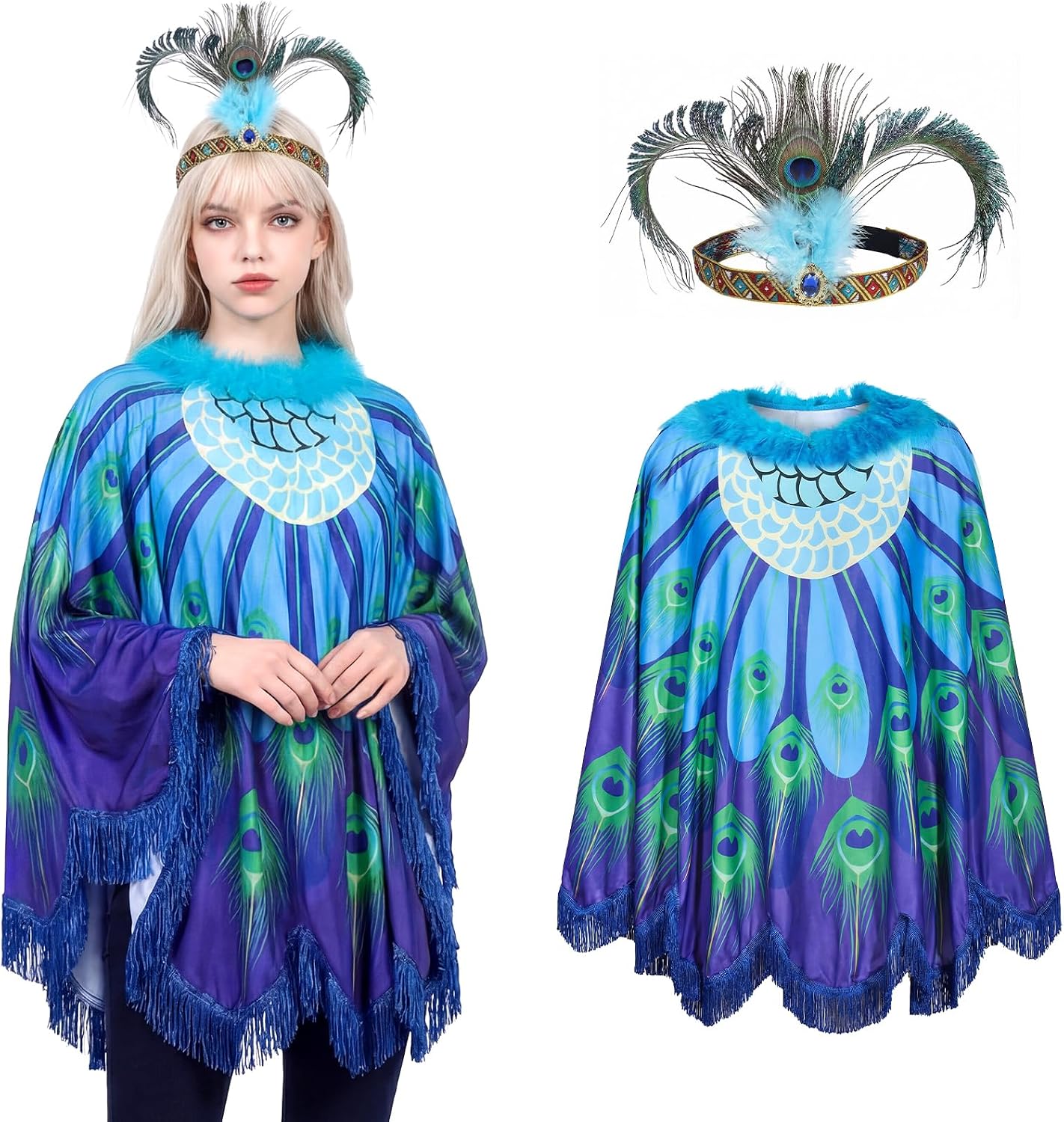 Adult Bird Costume Set Peacock — WeirdThingsToBuy weird find