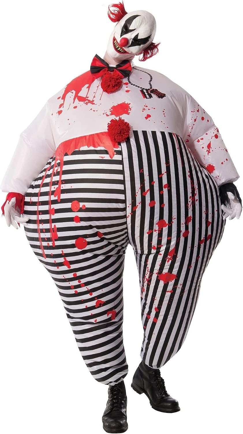 Adult Evil Clown Inflatable Costume Energy — WeirdThingsToBuy weird find