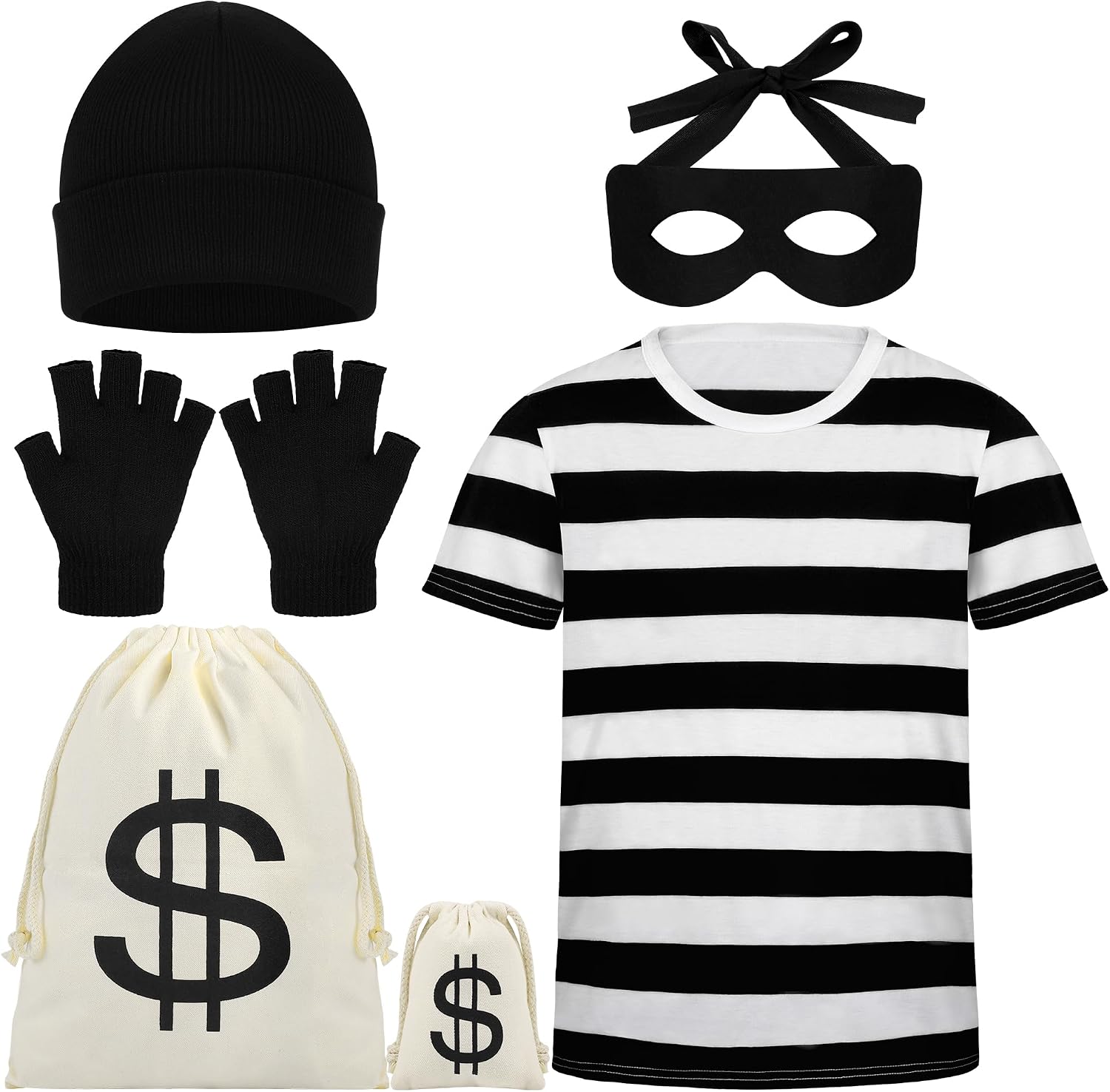 Adult Halloween Robber Costume Set — WeirdThingsToBuy weird find