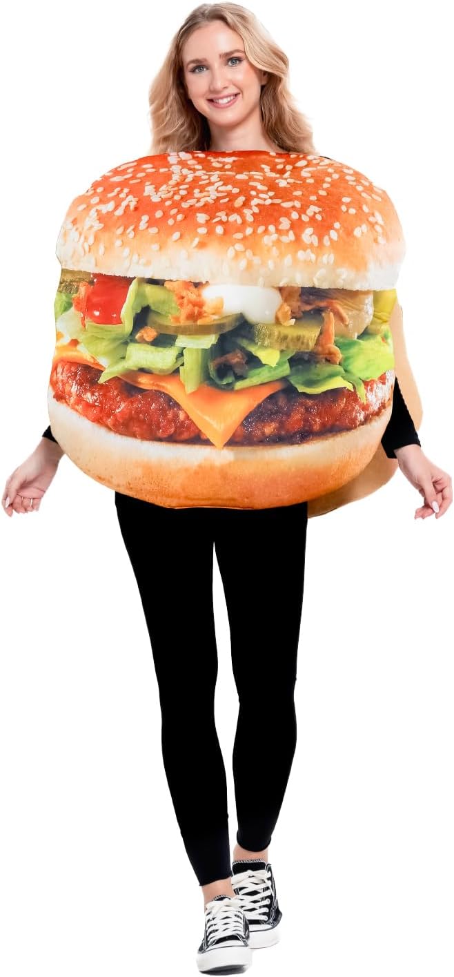 Adult Hamburger Costume Novelty — WeirdThingsToBuy weird find