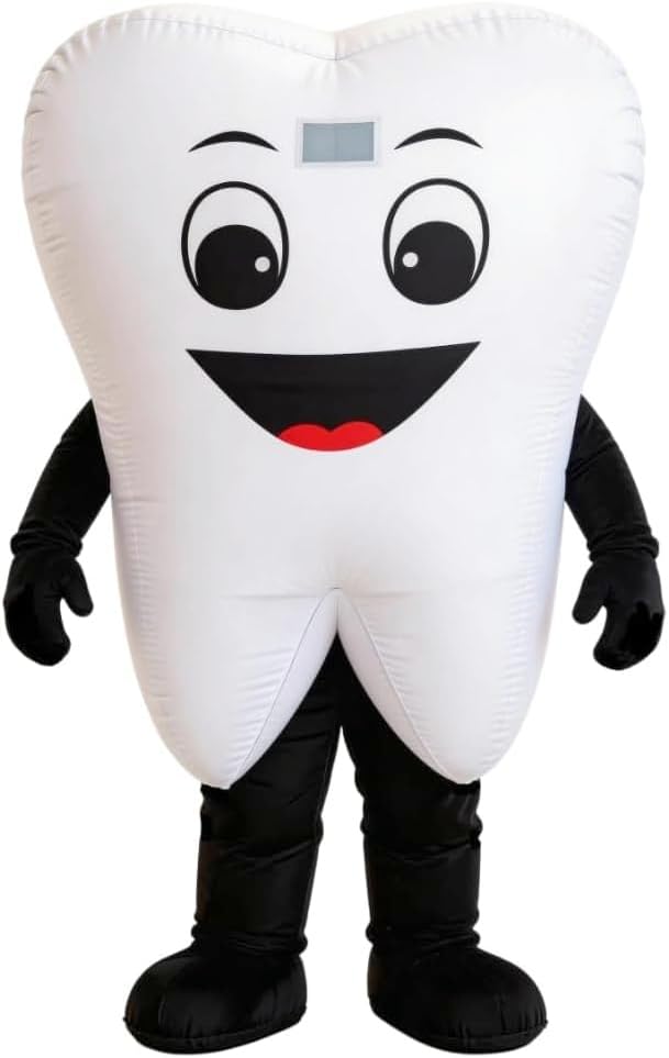 Adult Inflatable Tooth Costume Cute Situation — WeirdThingsToBuy weird find
