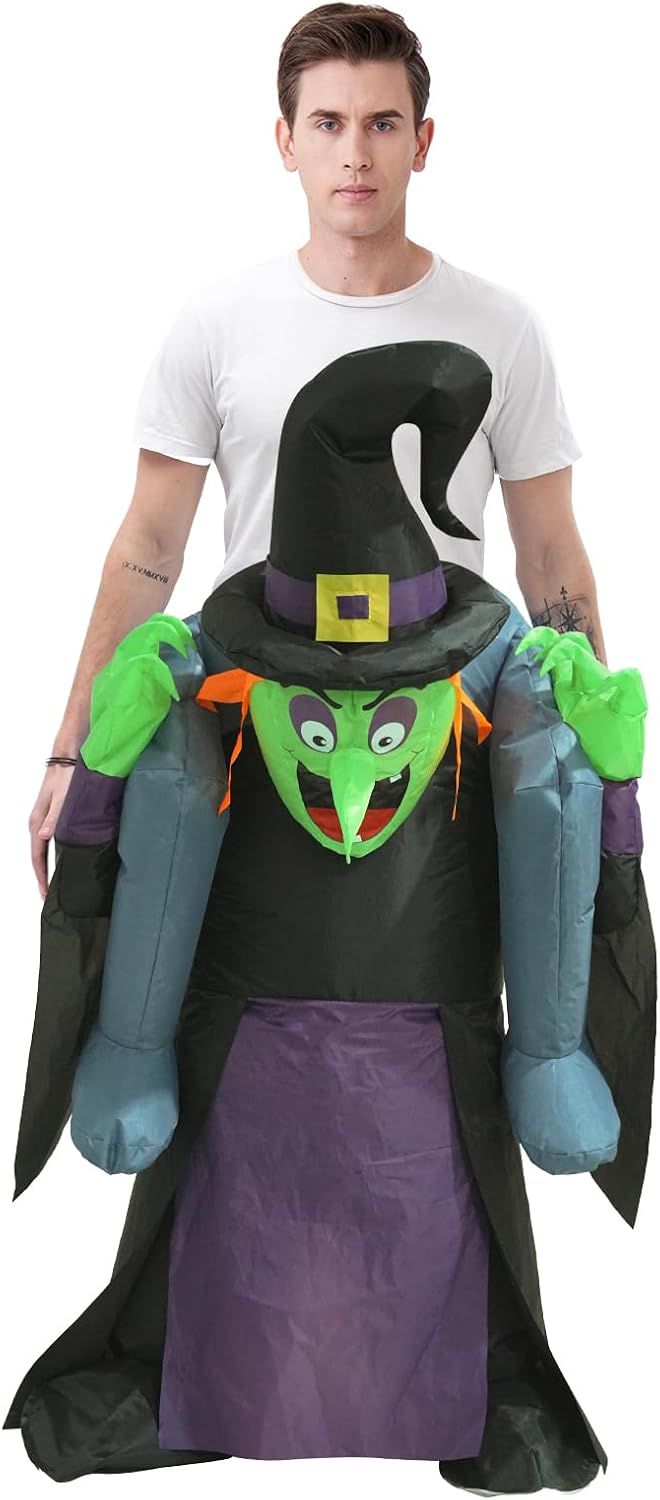 Adult Inflatable Witch Back Man — WeirdThingsToBuy weird find