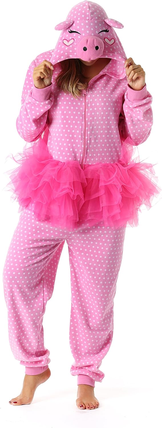 Adult Onesie Womens Pajamas Pig Situation — WeirdThingsToBuy weird find