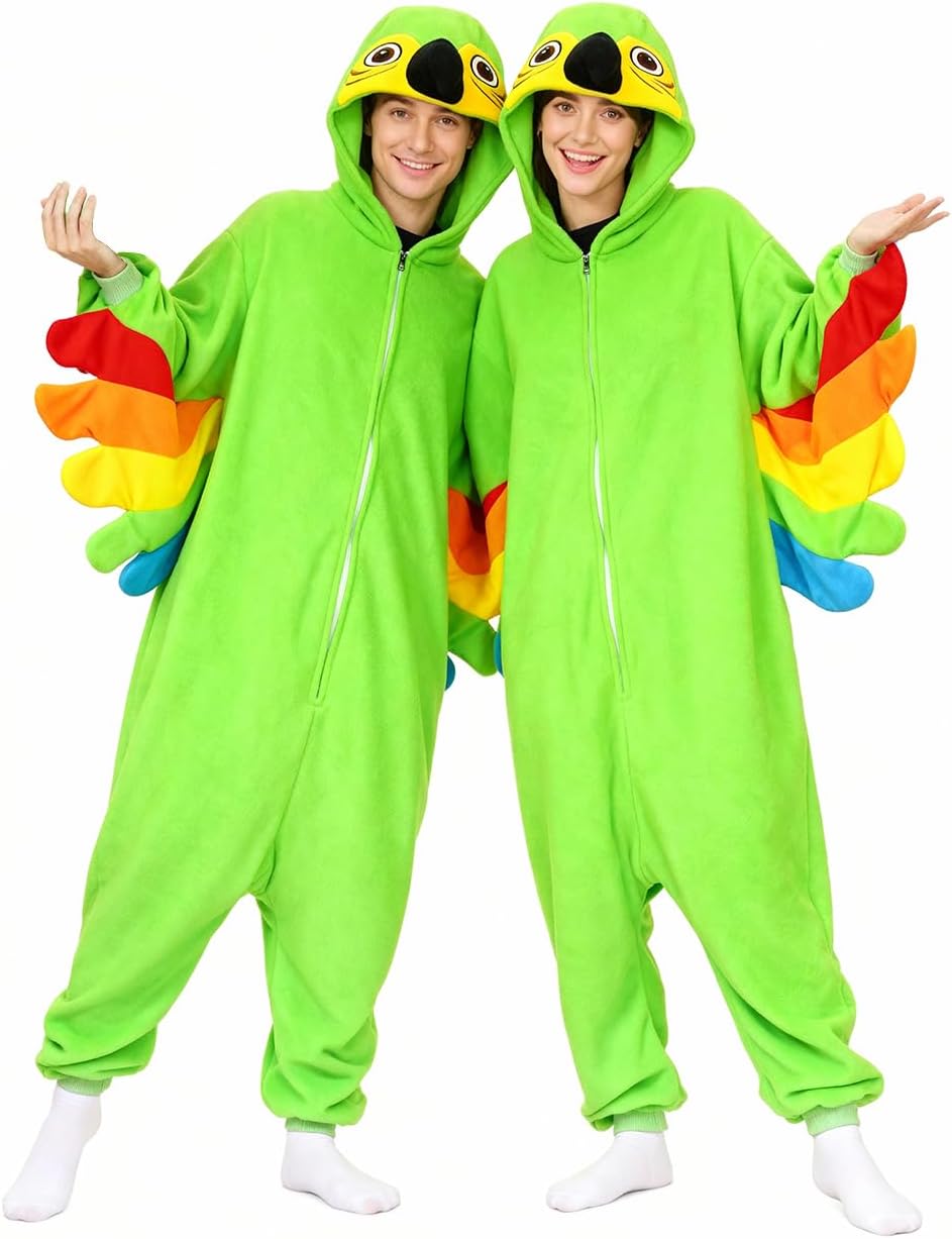 Adult Parrot Onesie Unisex Parrot Energy — WeirdThingsToBuy weird find