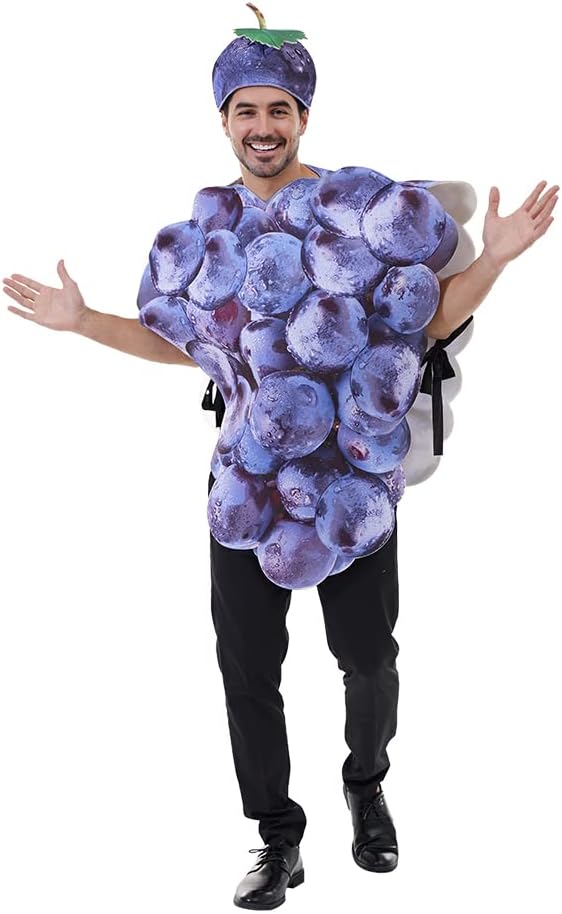 Adult Purple Grapes Bunch Costume Situation — WeirdThingsToBuy weird find
