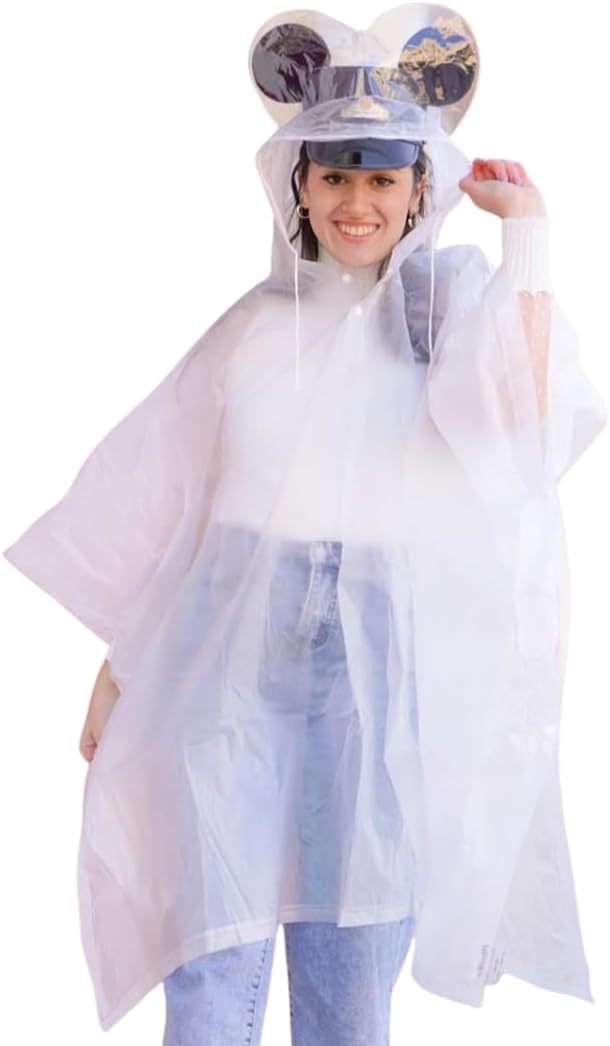 Adult Rain Poncho Clear Waterproof — WeirdThingsToBuy weird find