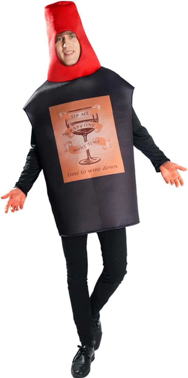 Adult Red Wine Bottle Costume — WeirdThingsToBuy weird find
