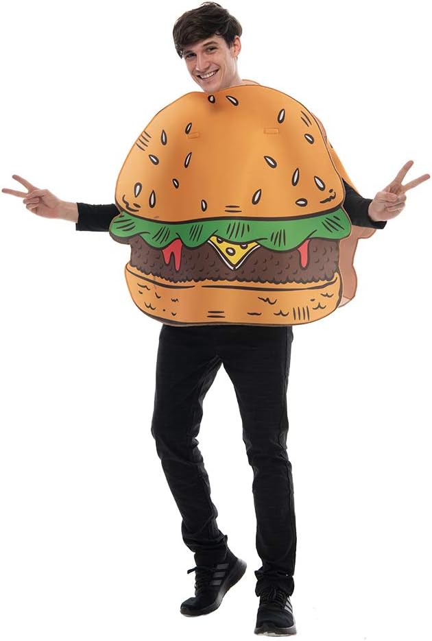Adult's Hamburger Costume Halloween — WeirdThingsToBuy weird find
