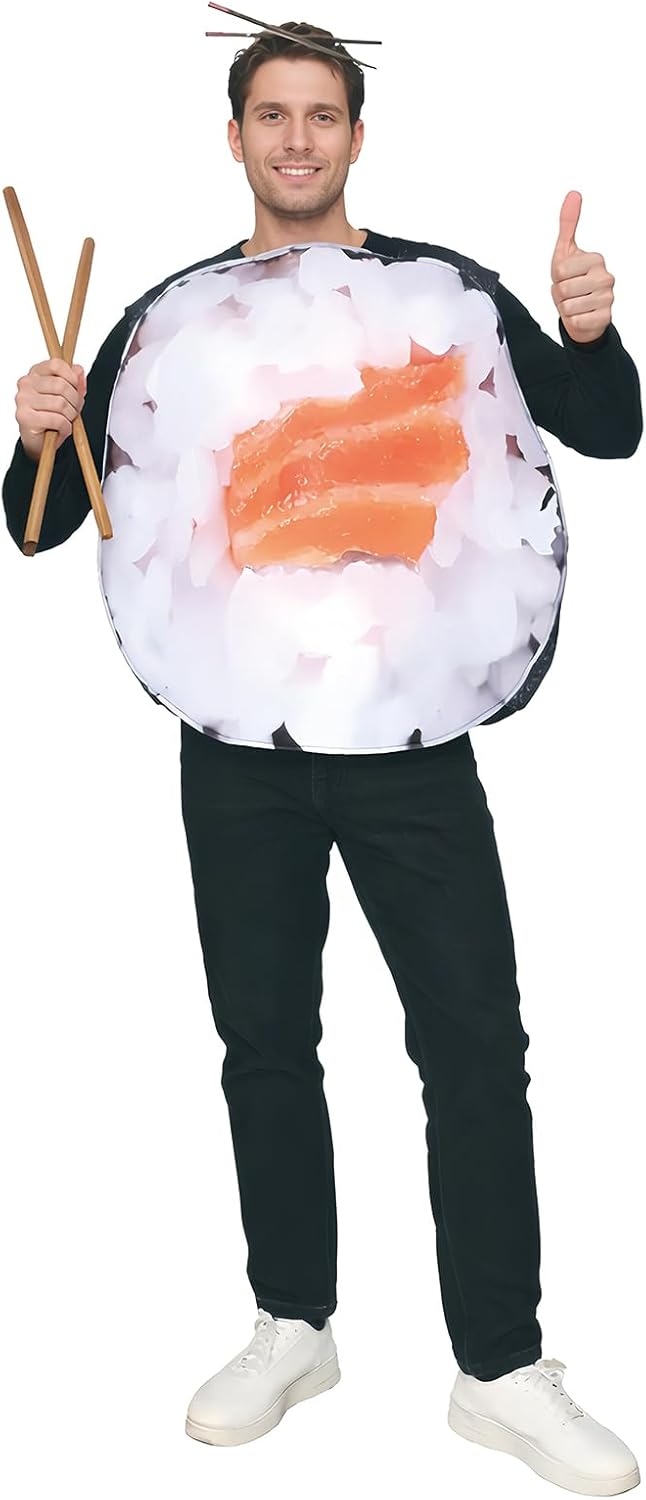 Adult Salmon Sushi Costume Funny Situation — WeirdThingsToBuy weird find