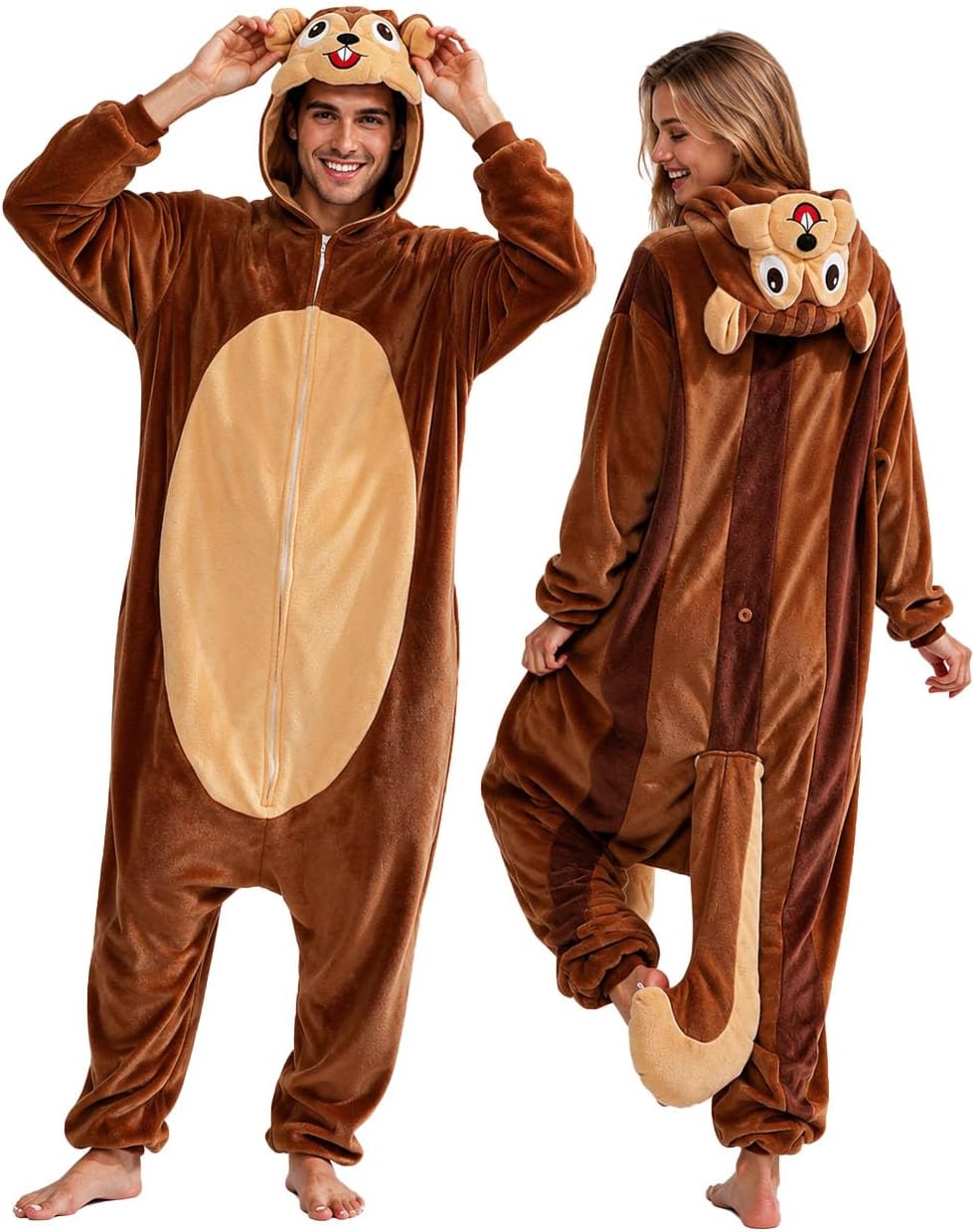 Adult Squirrel Onesie Pajamas Halloween Situation — WeirdThingsToBuy weird find