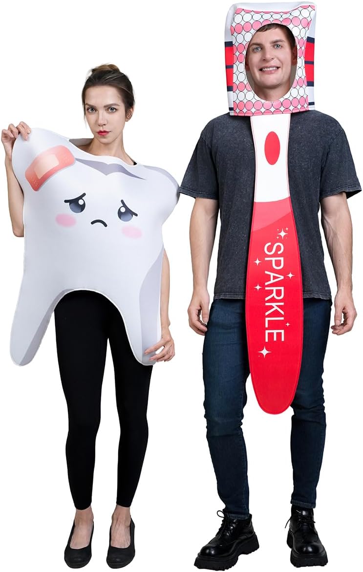 Adult Tooth Costume & Toothbrush Situation — WeirdThingsToBuy weird find