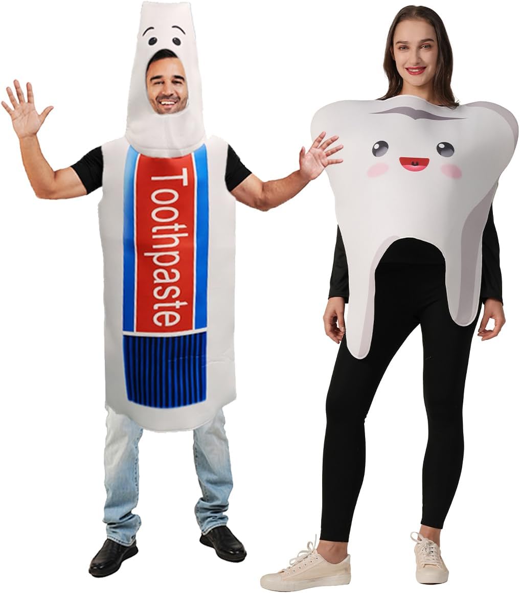 Adult Tooth Costume & Toothpaste Situation — WeirdThingsToBuy weird find
