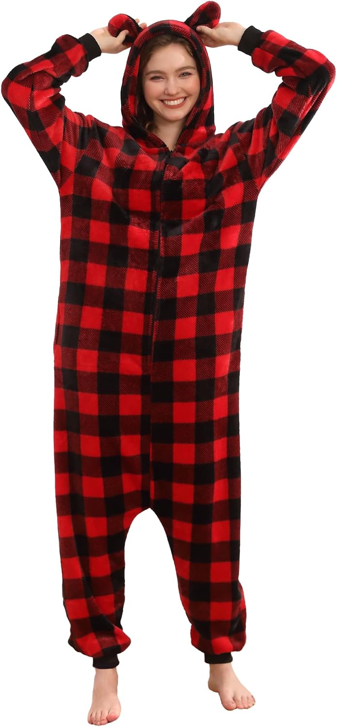 Adults Christmas Onesie Family Pajamas Energy — WeirdThingsToBuy weird find