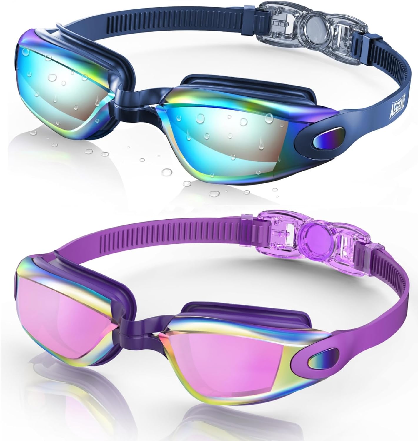 Aegend Swim Goggles 2 Pack Energy — WeirdThingsToBuy weird find