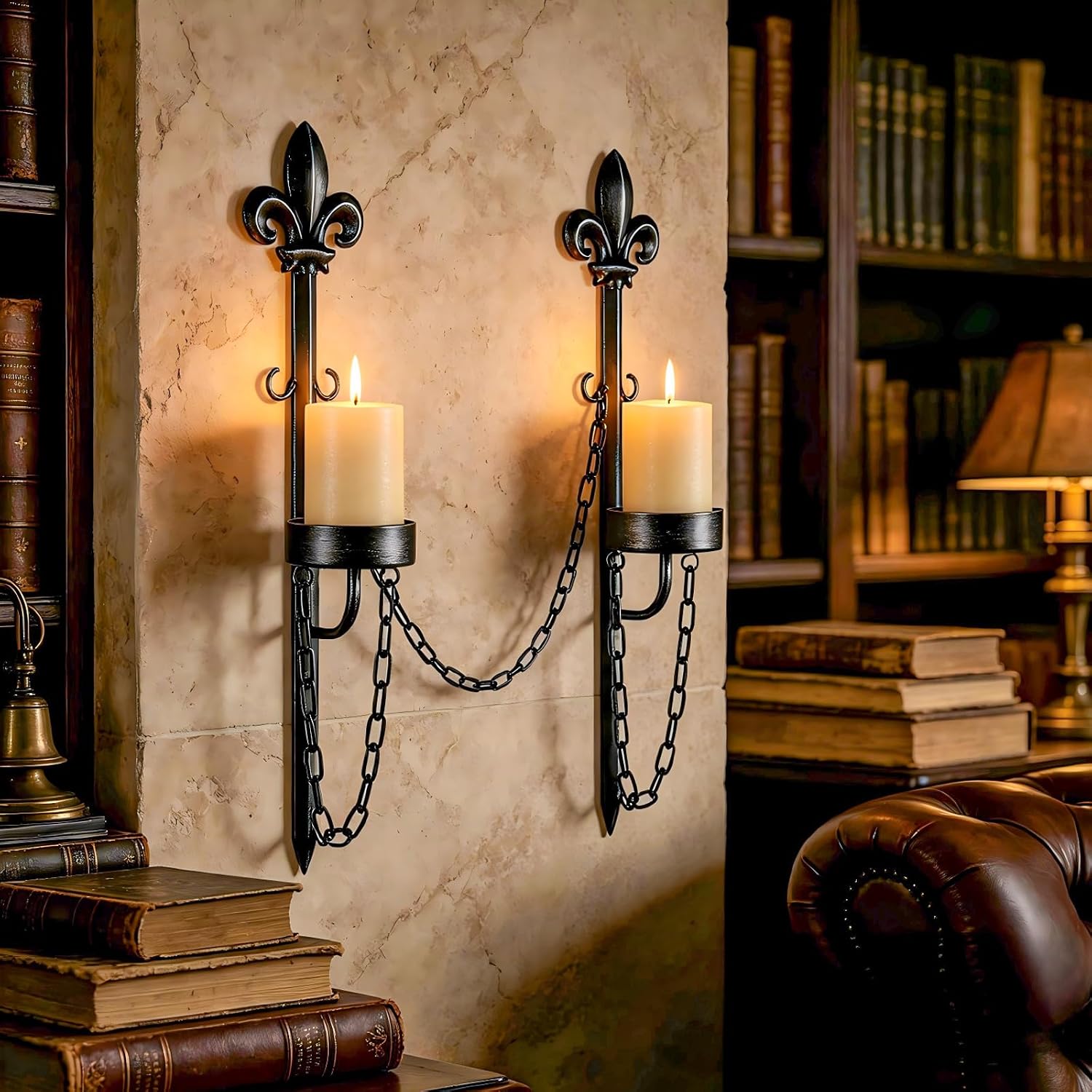 Aimto Medieval Metal Candle Sconces Energy — WeirdThingsToBuy weird find