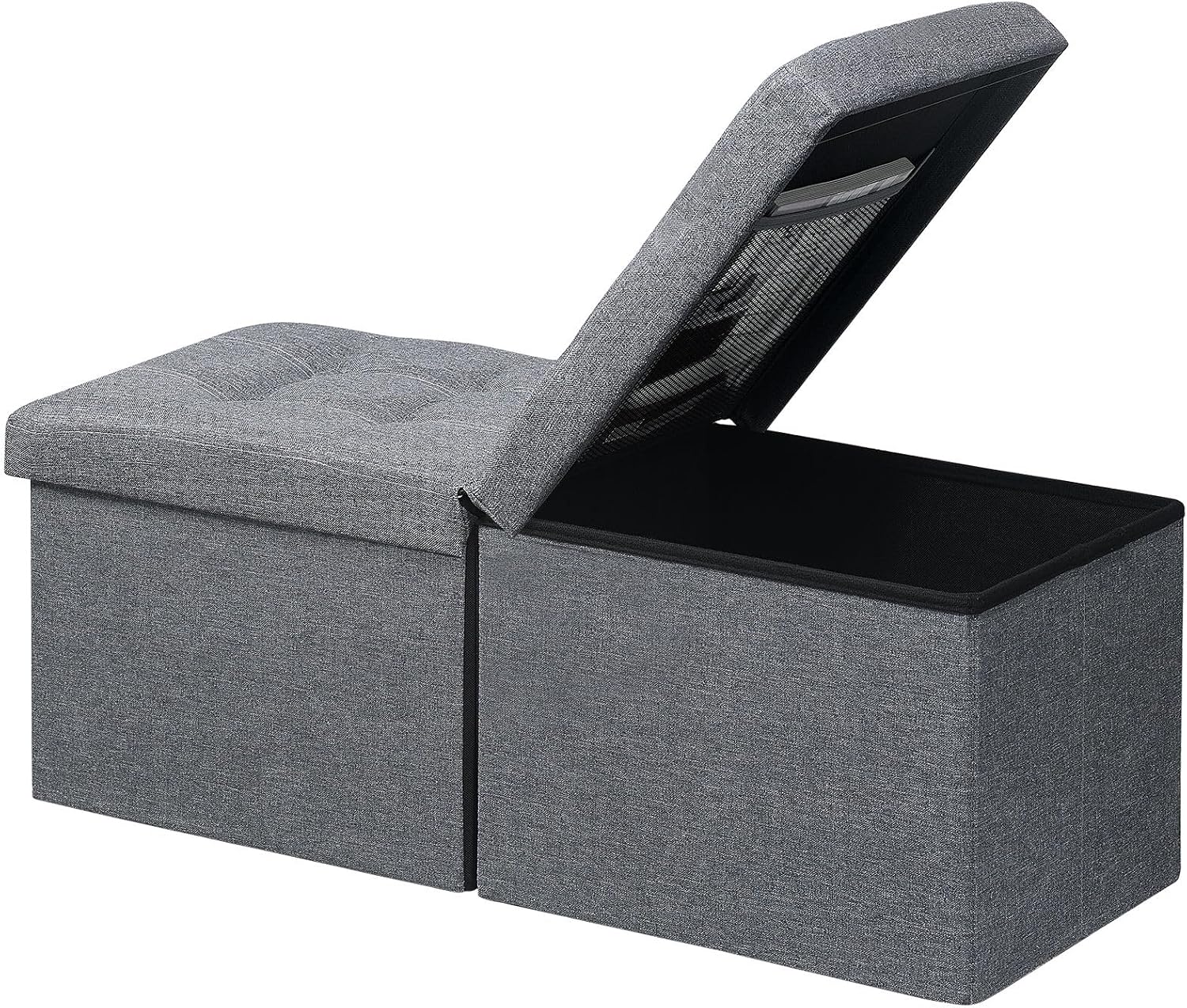 Amassmile Footrest Ottoman Storage Bench Energy — WeirdThingsToBuy weird find