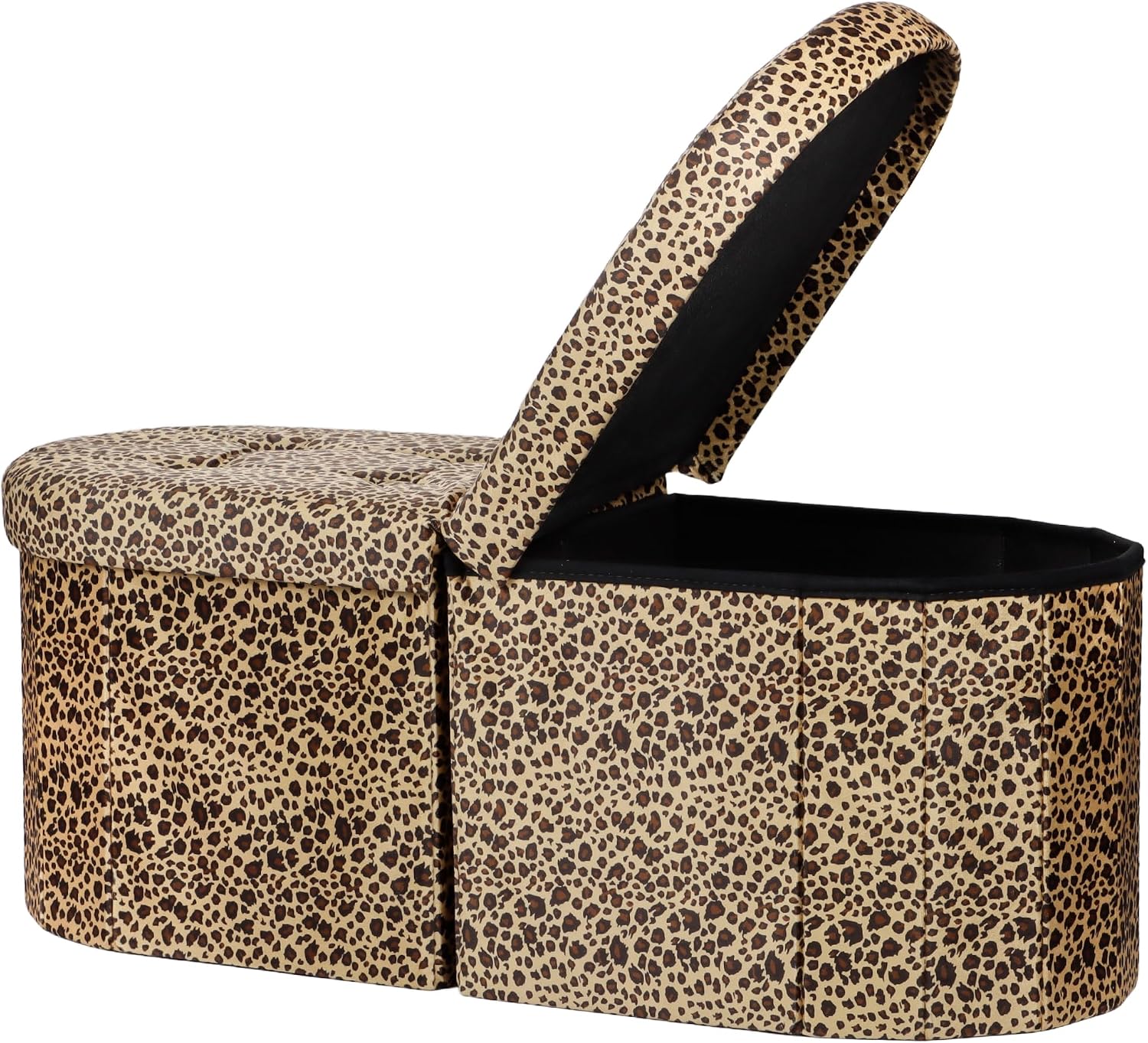 Amassmile Oval Ottoman Storage Bench Situation — WeirdThingsToBuy weird find