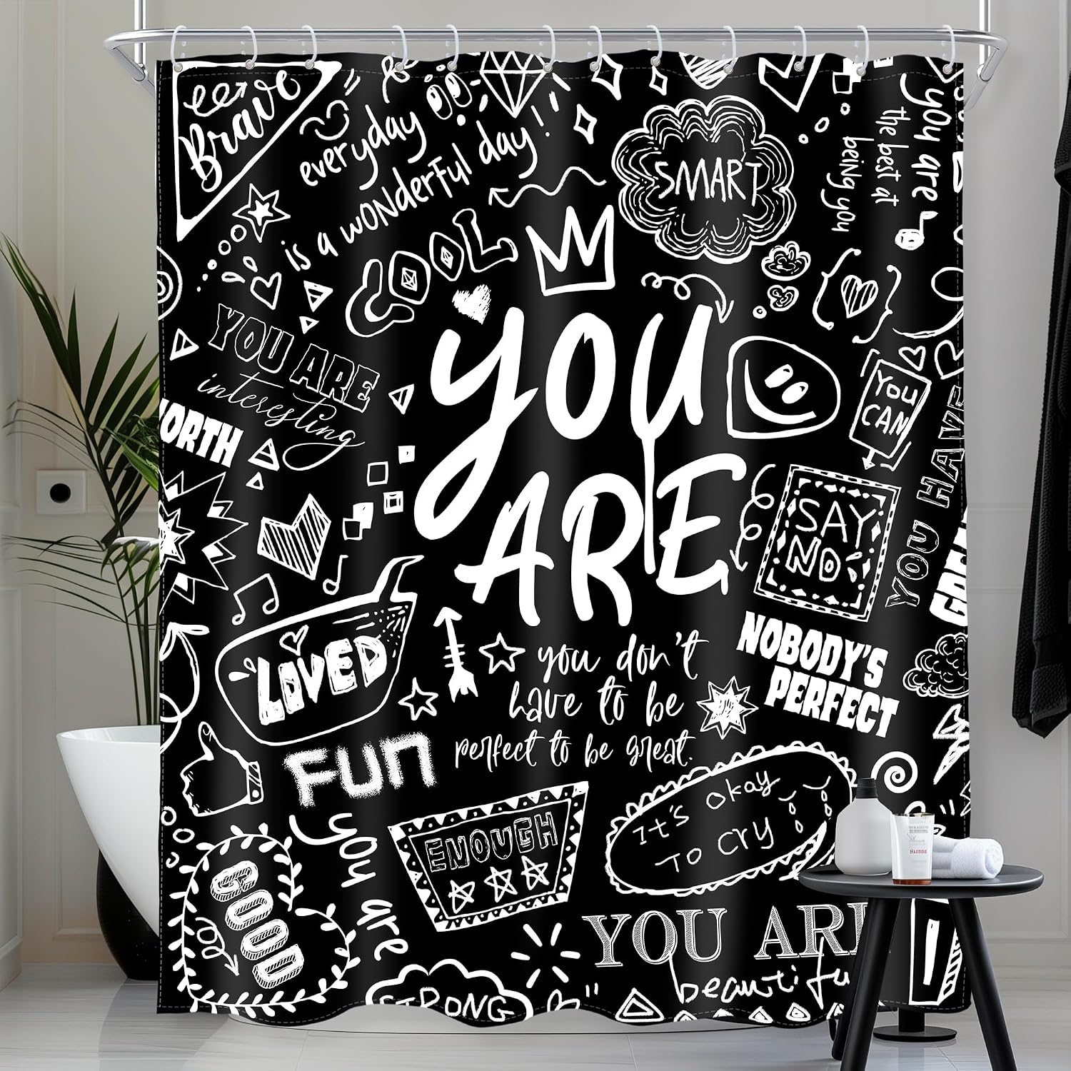 Ambzek Inspirational Quotes Black White Energy — WeirdThingsToBuy weird find