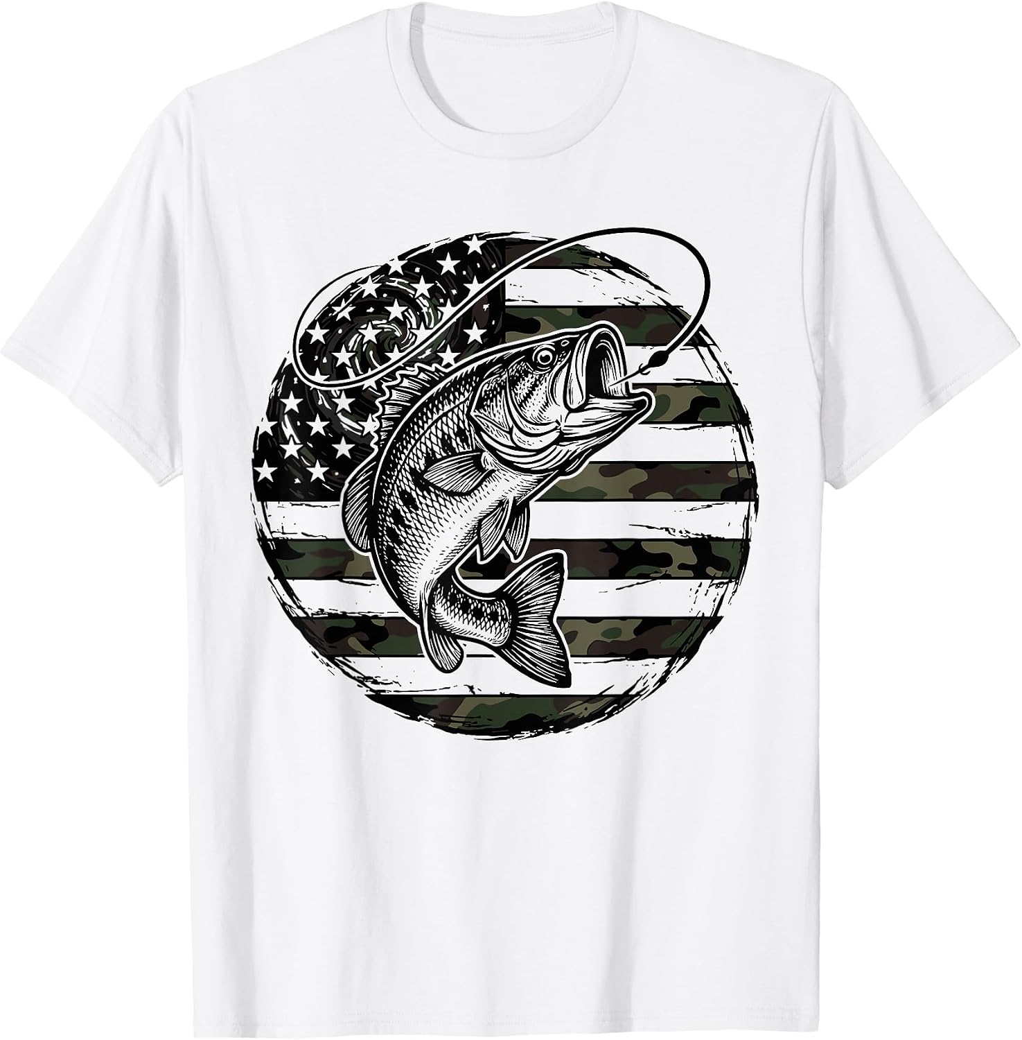 American Flag Largemouth Bass Fishing — WeirdThingsToBuy weird find