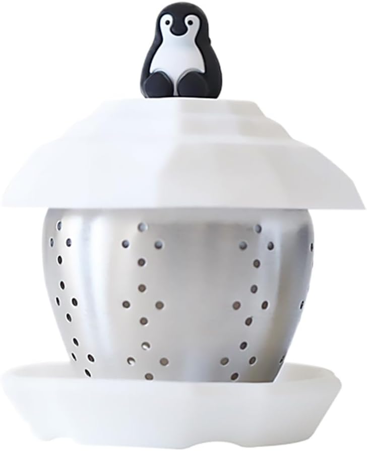 Angoily Penguin Tea Filter Loose Energy — WeirdThingsToBuy weird find