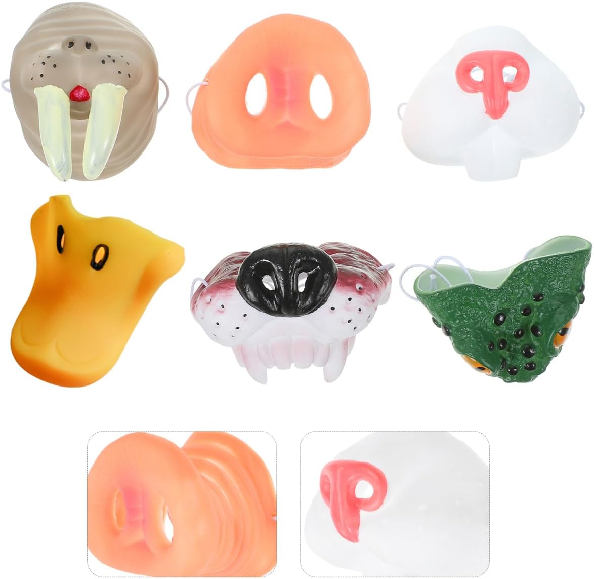 Animal Nose Mask 6 Assorted Energy — WeirdThingsToBuy weird find