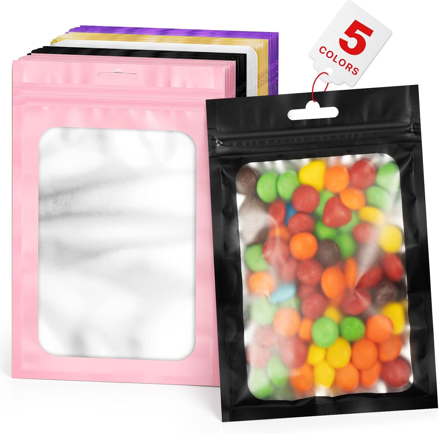 Anznku 100pcs Colorful Mylar Bags Energy — WeirdThingsToBuy weird find