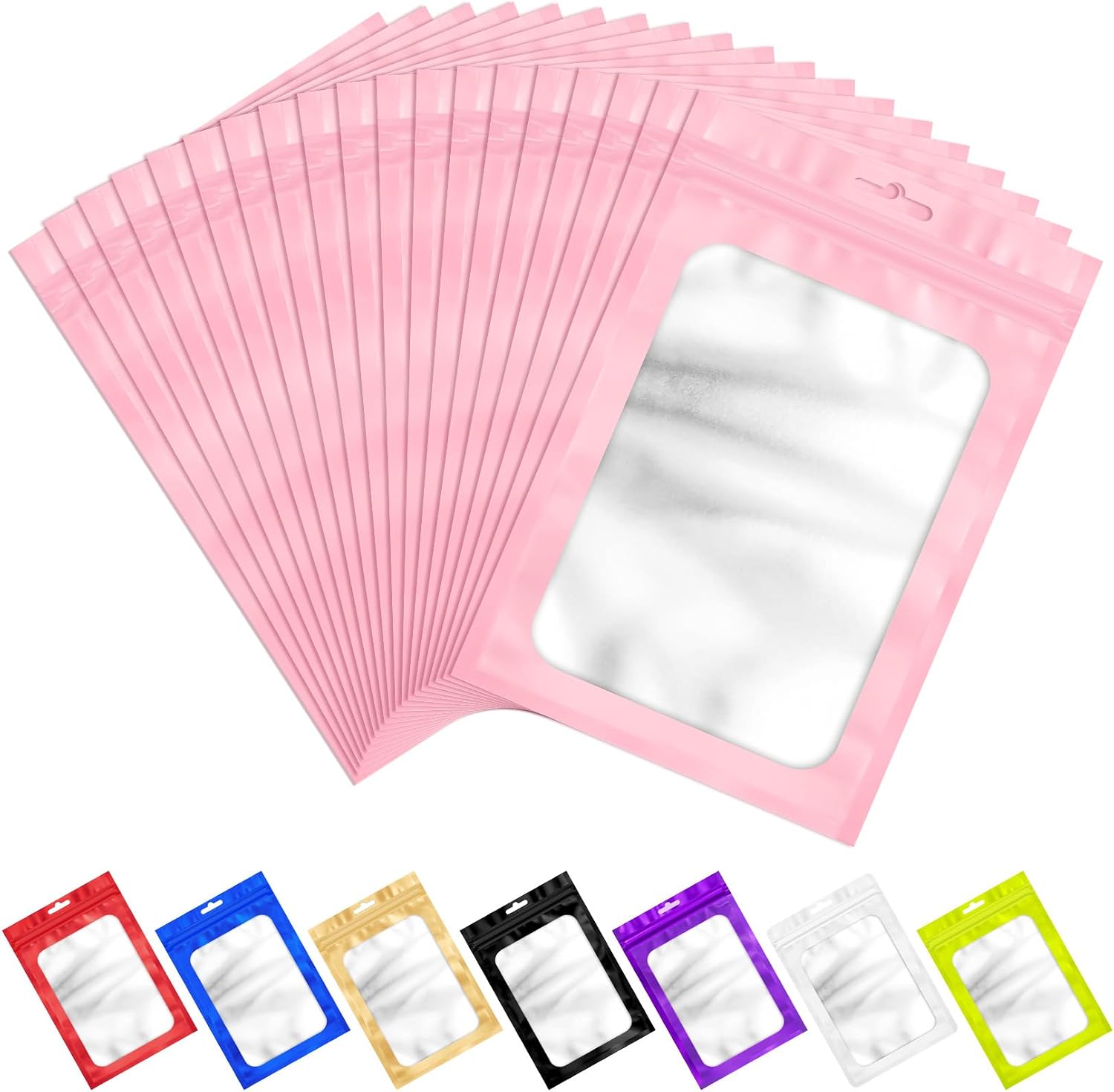 Anznku 100pcs Pink Mylar Bags — WeirdThingsToBuy weird find