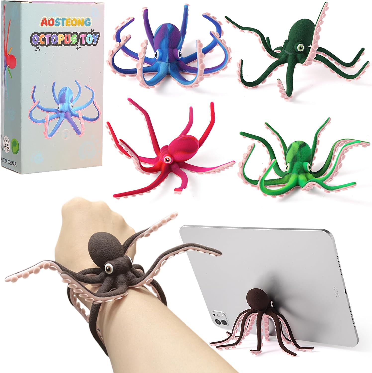 Aosteong Octopus Fidget Toy Suction Energy — WeirdThingsToBuy weird find
