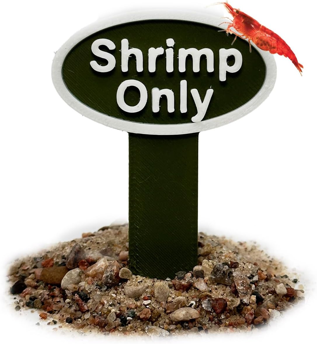 Aquarium Shrimp Sign Funny Sinking Energy — WeirdThingsToBuy weird find