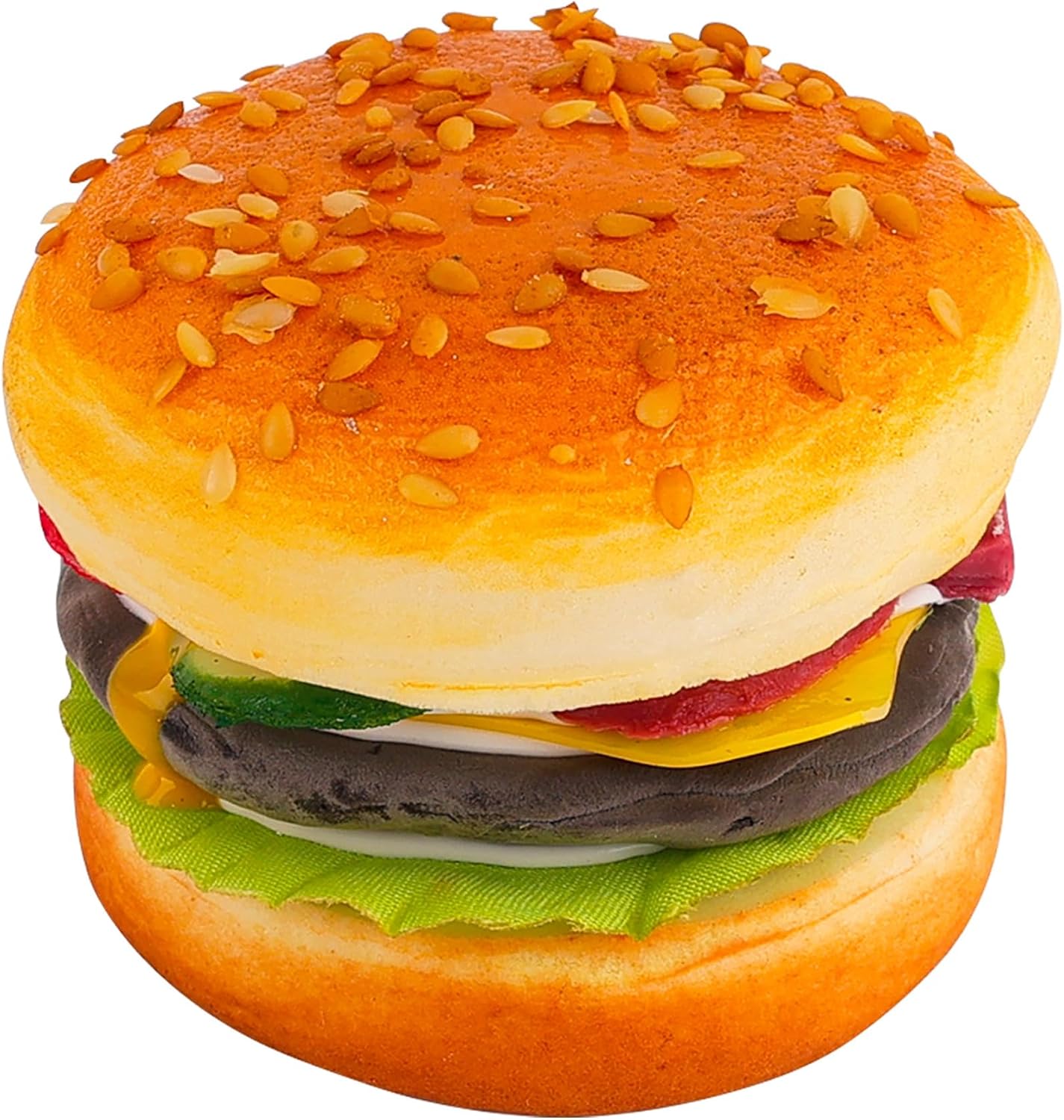 Artificial Hamburger Cheeseburger Realistic — WeirdThingsToBuy weird find