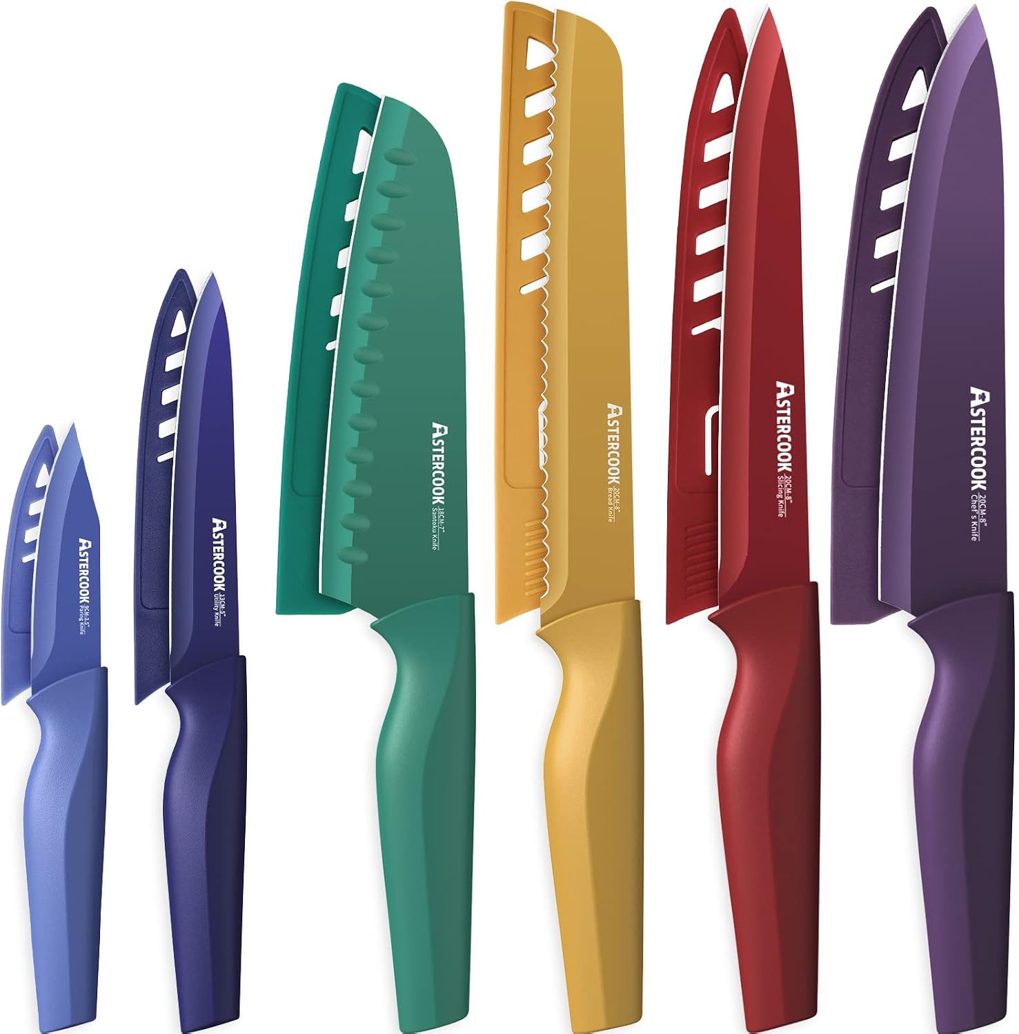 Astercook Knife Set 12 Color — WeirdThingsToBuy weird find
