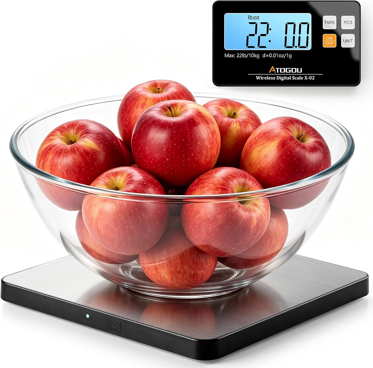 Atogou Wireless Kitchen Scale 22lb Situation — WeirdThingsToBuy weird find