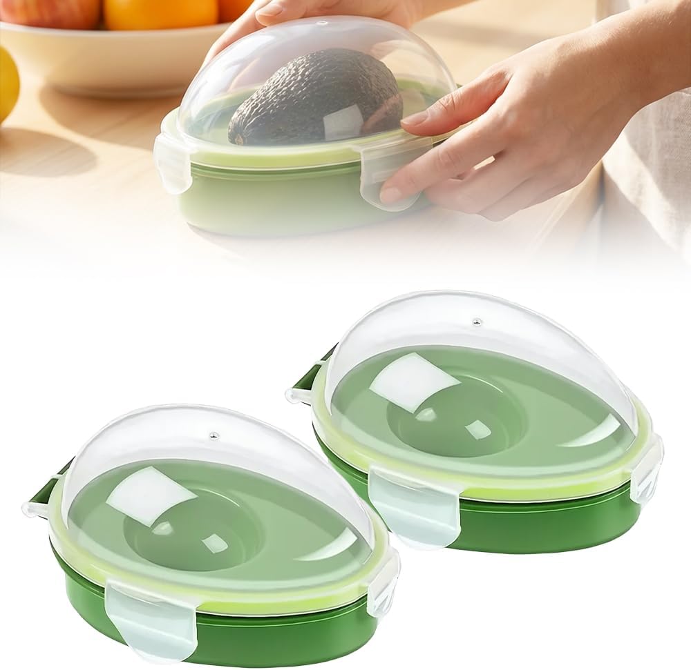 Avocados Saver Keeper Container Fridge Energy — WeirdThingsToBuy weird find